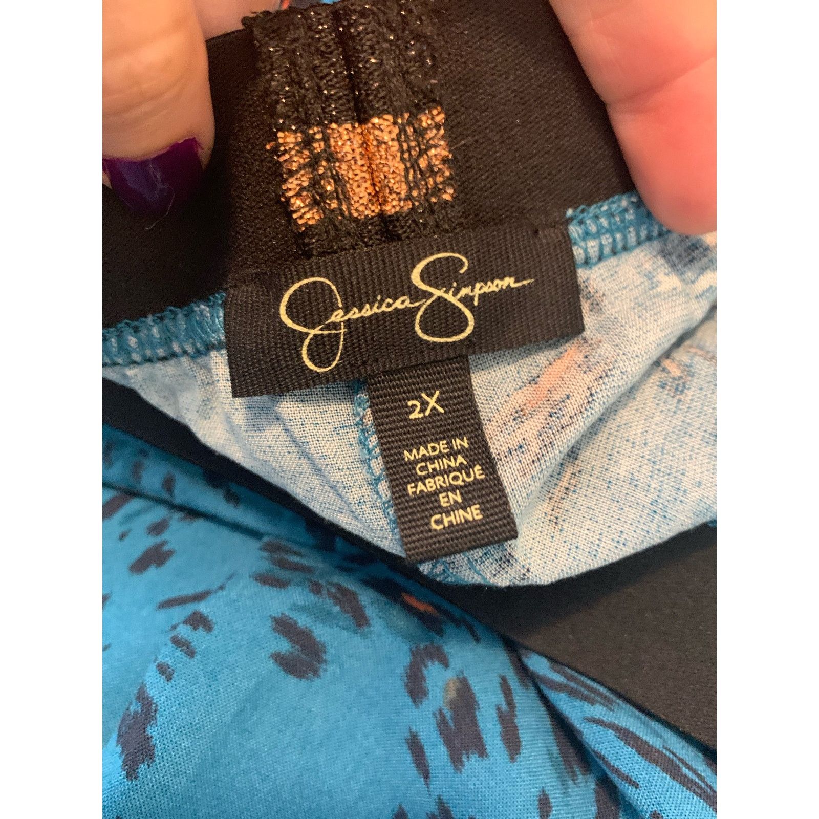 Jessica Simpson Jessica Simpson High Rise Elastic Waist Wide Pant size 2X Size 42" / US 20 - 4 Thumbnail