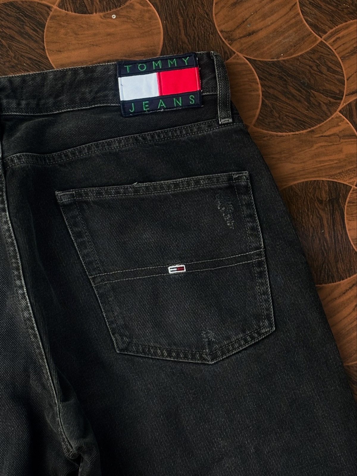 Tommy Jeans Tommy Jeans Ethan Straight SENSEI / Repaired Black Denim Size US 34 / EU 50 - 8 Thumbnail