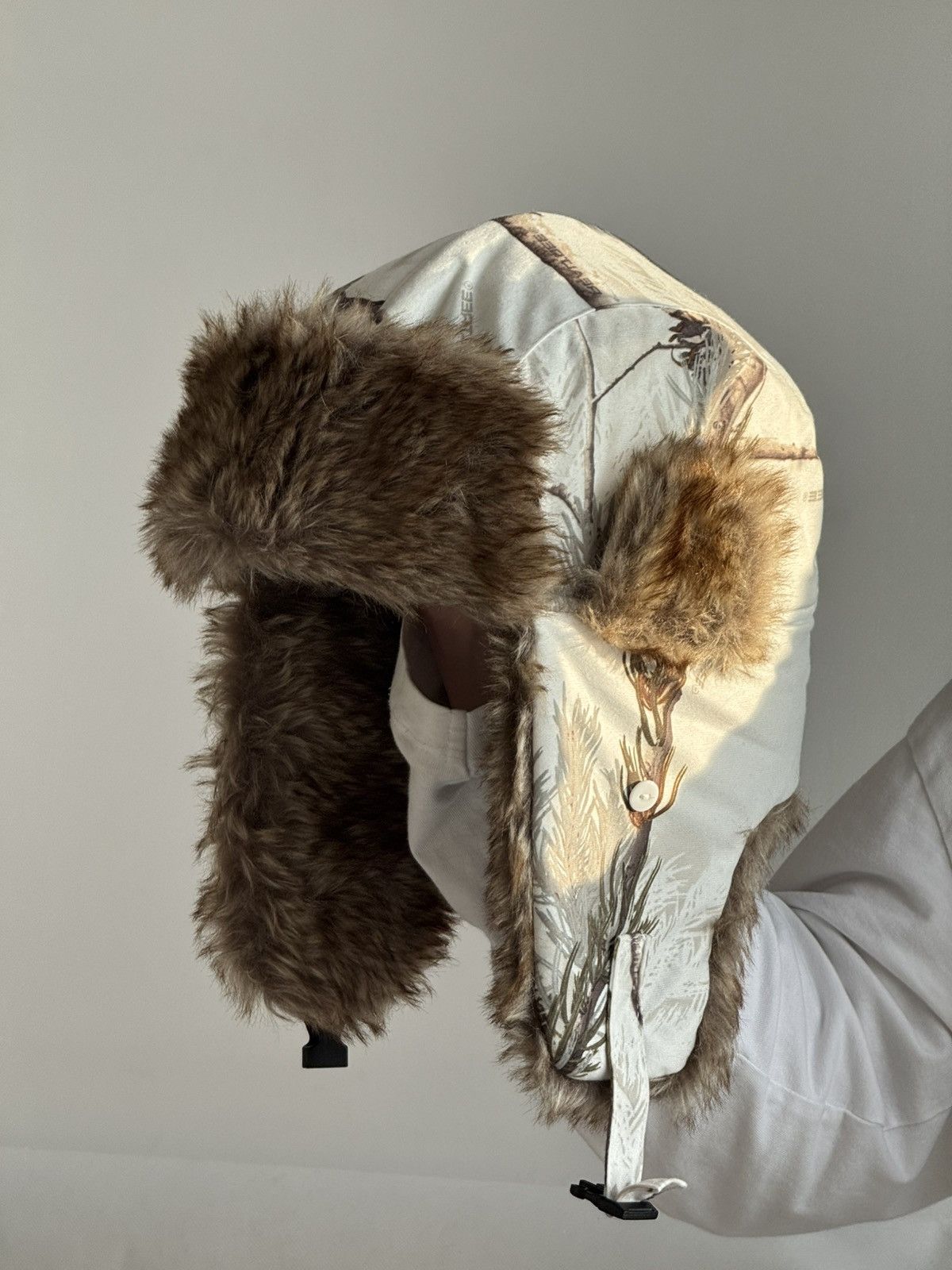 Japanese Brand Fuzzy Mohair Realtree japanese ushanka hat avant garde Size ONE SIZE - 1 Thumbnail