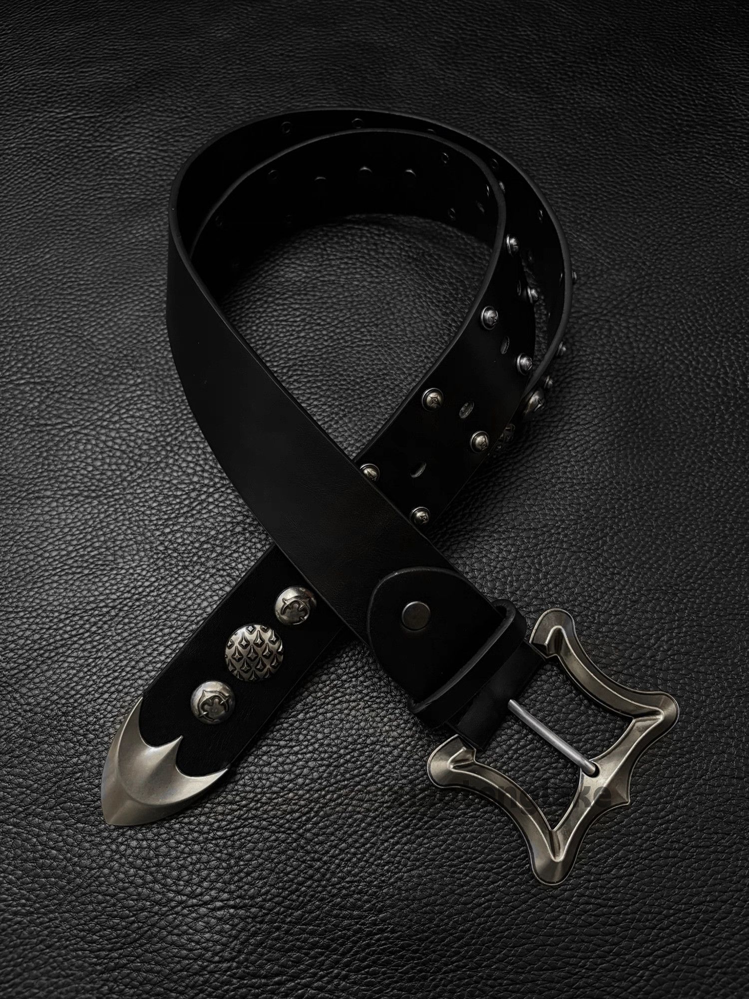 Japanese Brand Utility studded motorbike biker rocker y2k belt Size ONE SIZE - 4 Thumbnail
