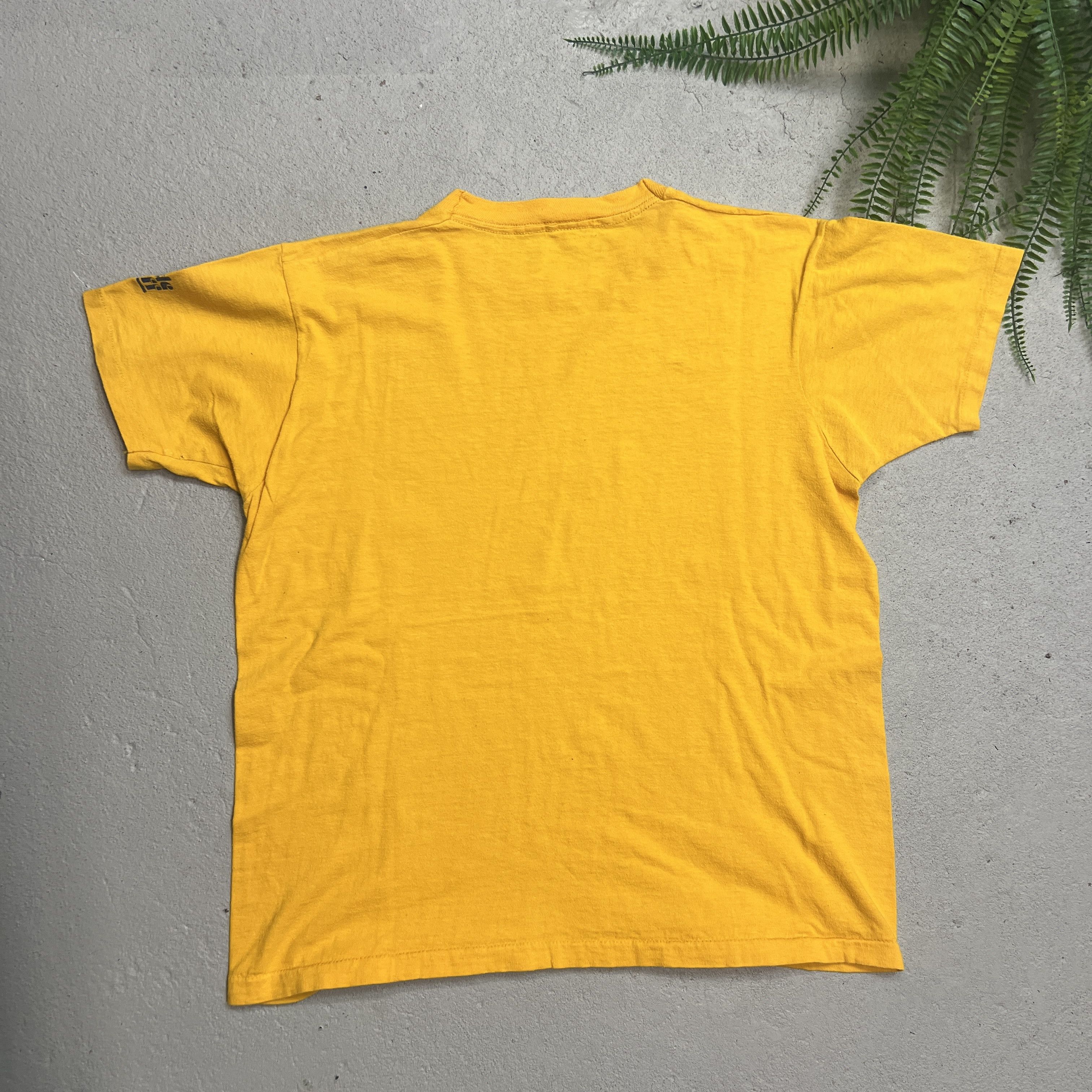 Nike × Vintage Vintage 1980s Nike Cascade Run-Off Geisha Yellow Tee Rare Size US XL / EU 56 / 4 - 8 Thumbnail