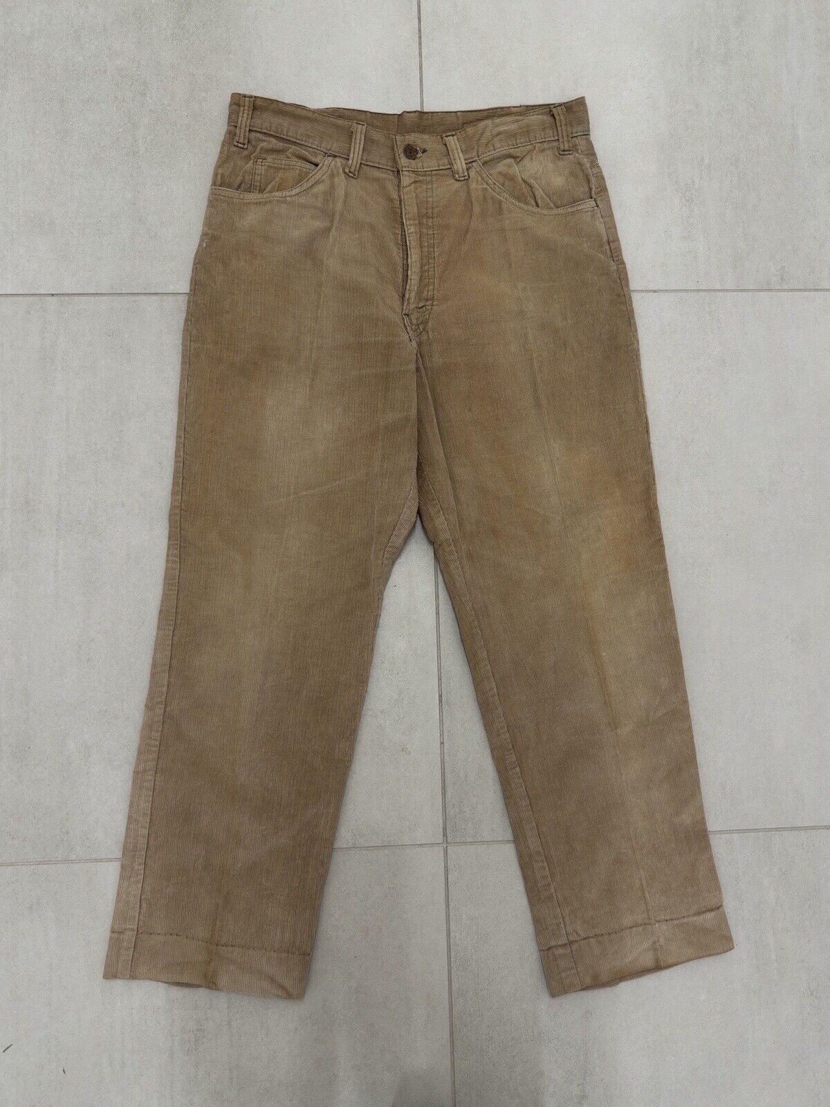 Levi's Vintage 1980s Levi's Corduroy Pants Men Brown 517 Talon Zip Size US 32 / EU 48 - 1 Thumbnail