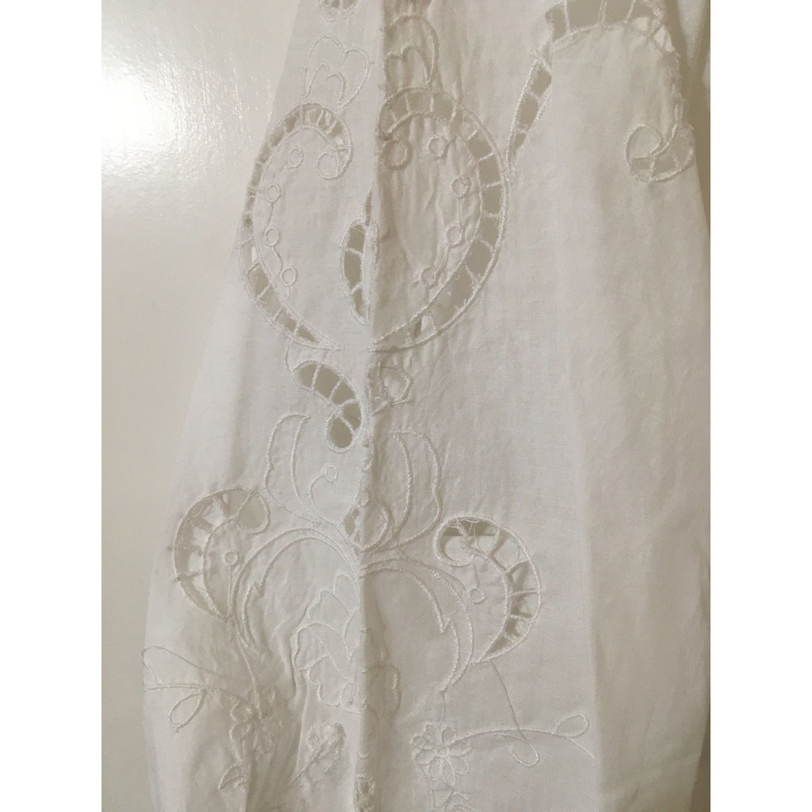 Other Chelsea & Violet Medium Ultra White Tropical Dress Eyelets Size M / US 6-8 / IT 42-44 - 5 Thumbnail