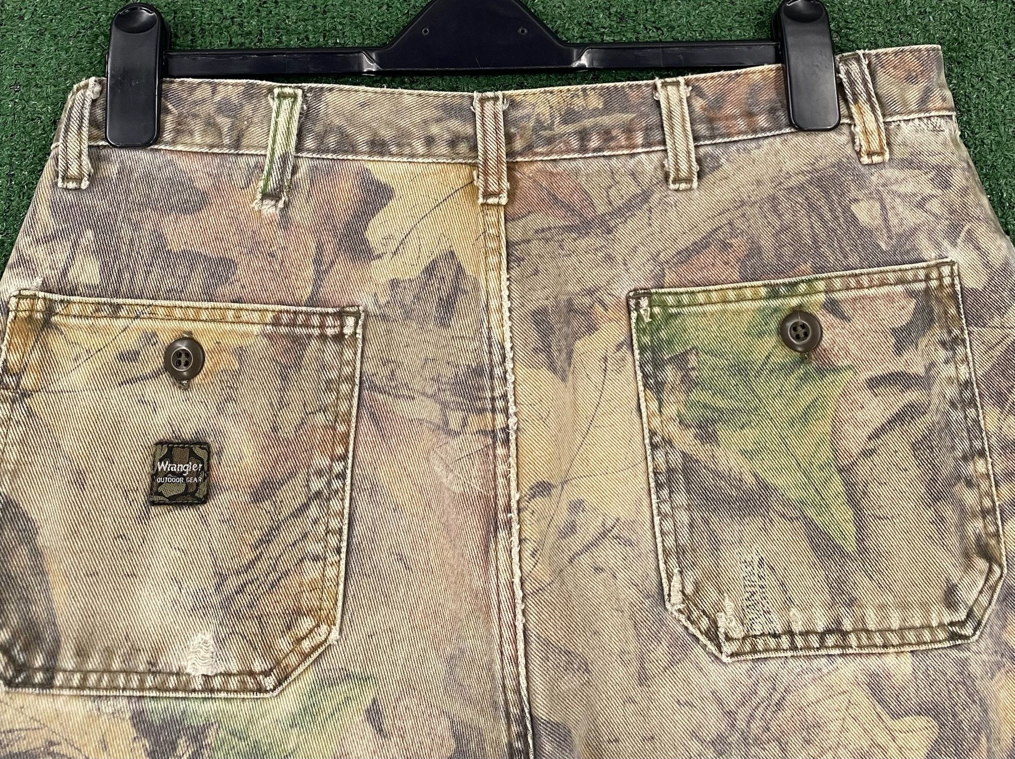 Wrangler 90’s Wrangler Advantage Camo Distressed Cargo Pants 33 Size US 33 - 7 Thumbnail