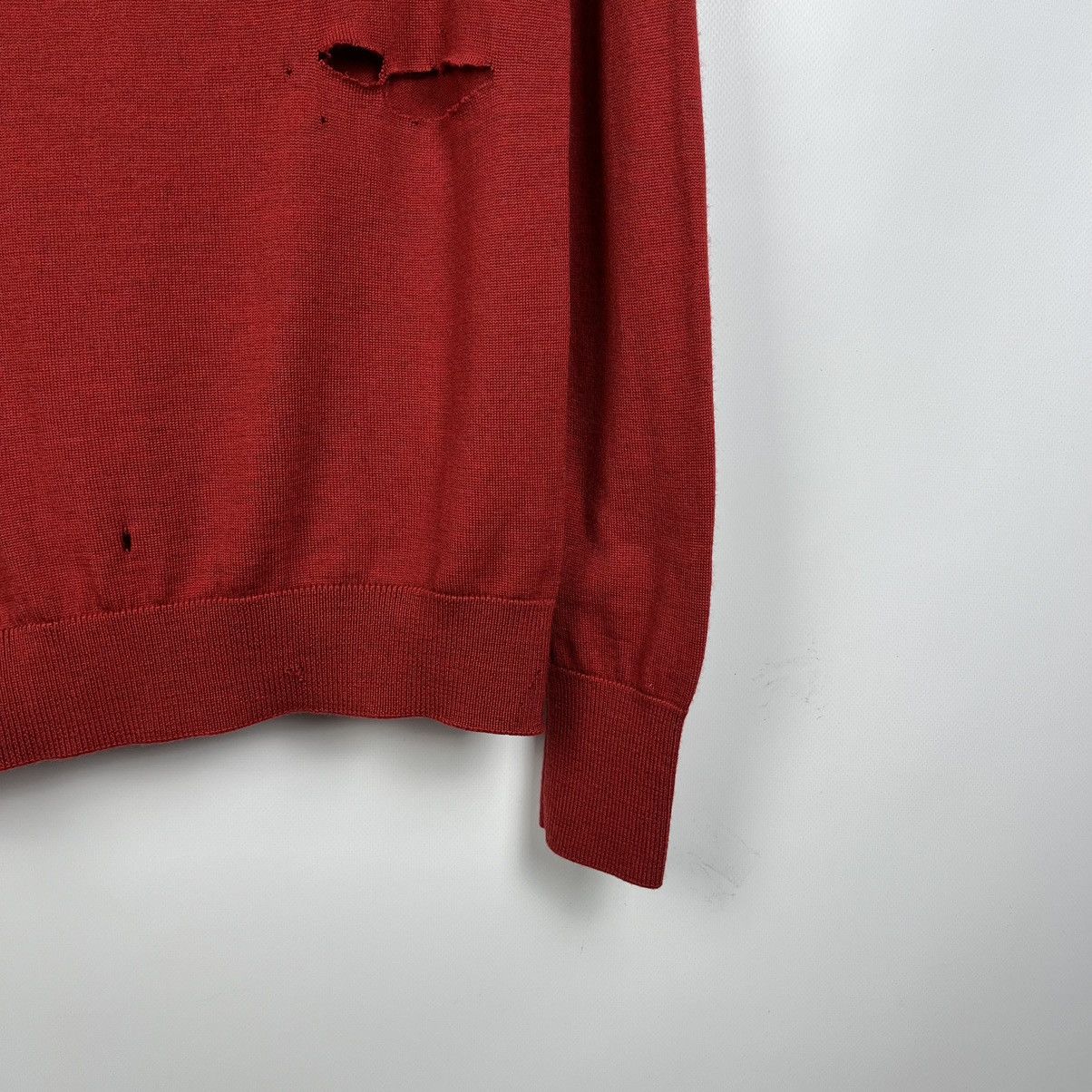 Vivienne Westwood Vivienne Westwood Red Label Distressed Wool Sweater Size L / US 10 / IT 46 - 18 Thumbnail
