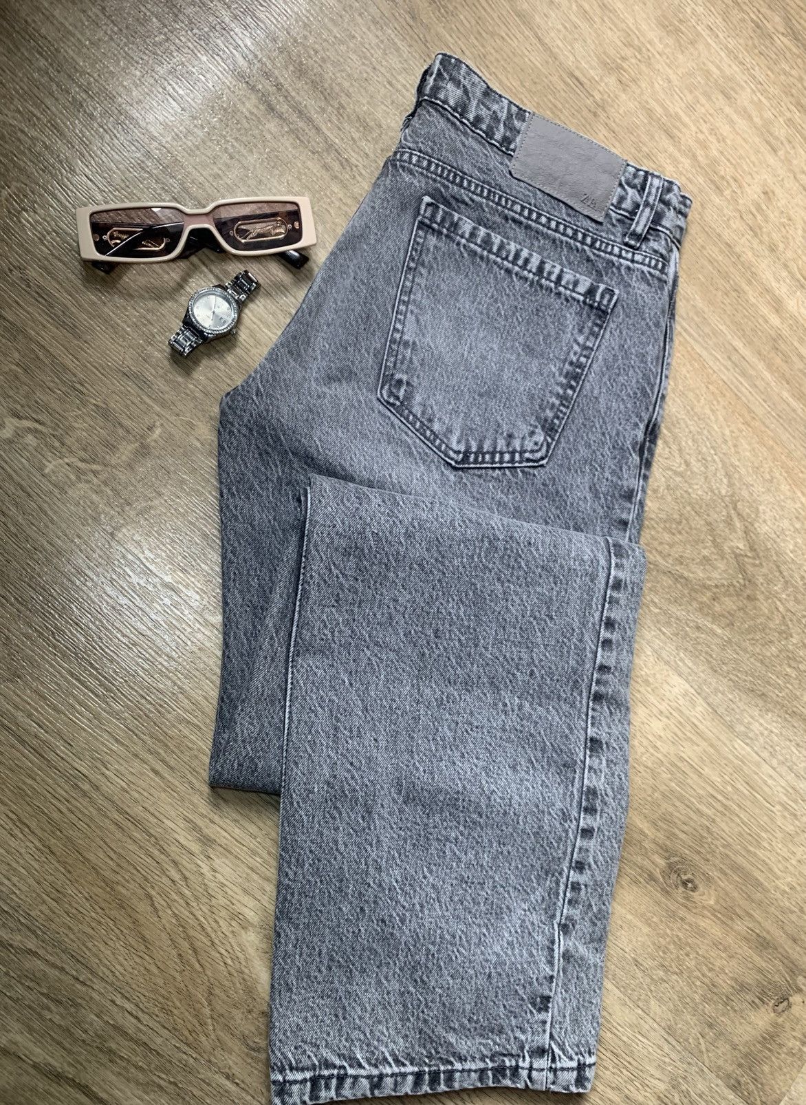 Zara Gray jeans, loose fit, mid-rise Size 30" / US 8 / IT 44 - 1 Thumbnail