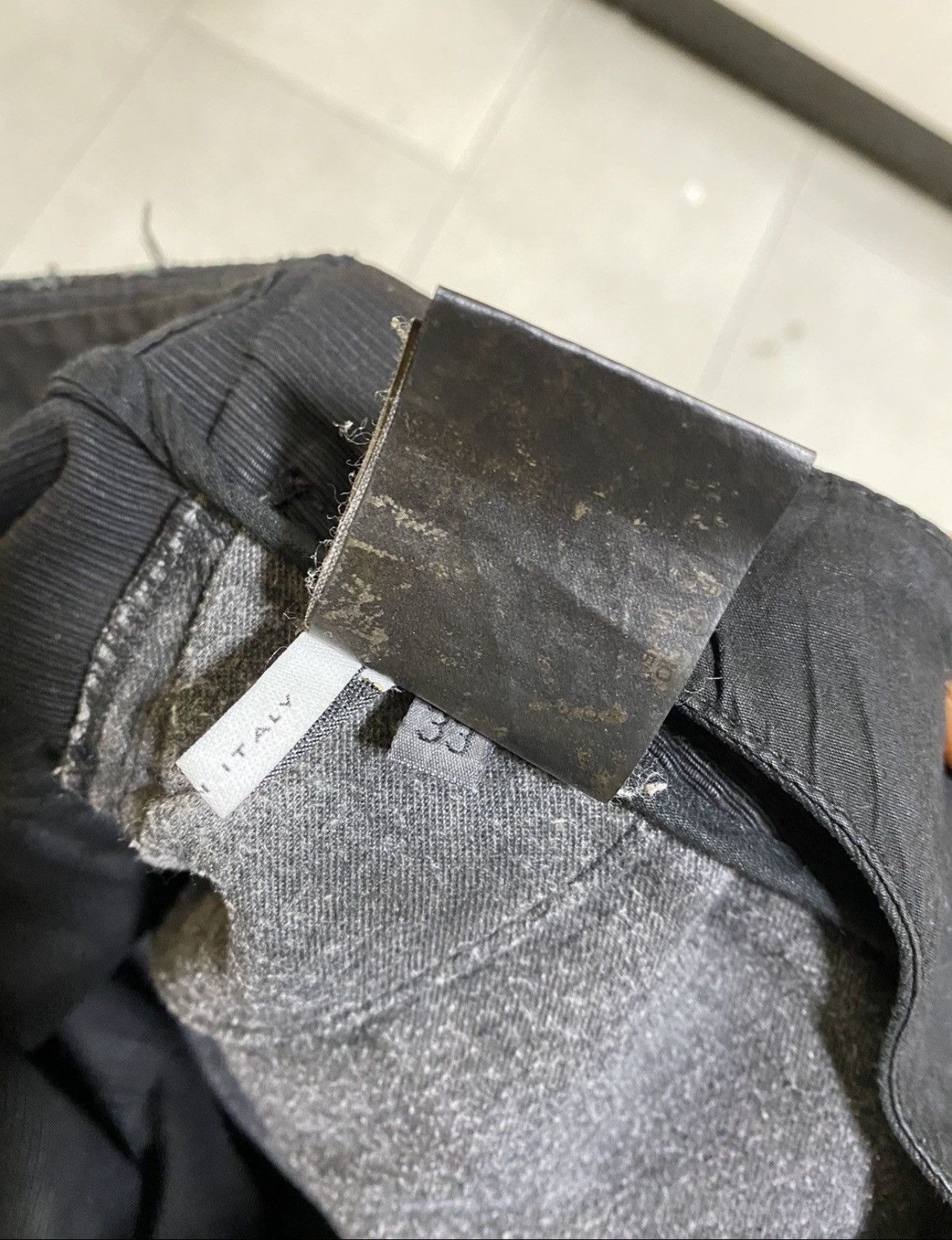 Rick Owens Rick Owens waxed corduroy double layer aircut denim Size US 34 / EU 50 - 12 Thumbnail