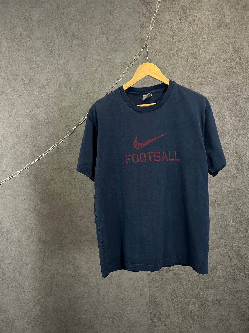 Nike × Vintage Nike Football swoosh big center logo tee Size US XL / EU 56 / 4 - 1 Thumbnail