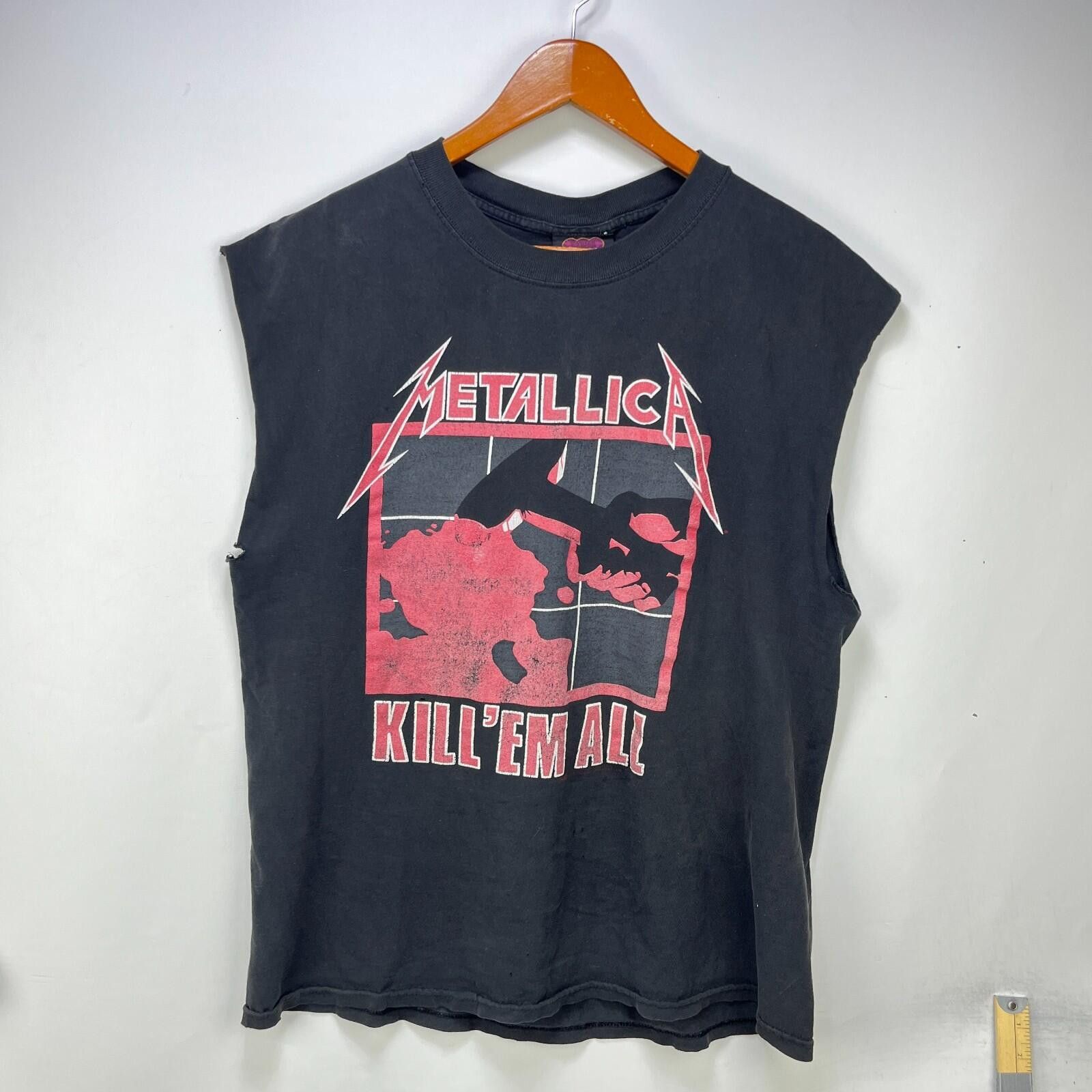 Metallica Vintage Metallica Kill Em All Sleeveless Faded T Shirt Large Size US L / EU 52-54 / 3 - 1 Thumbnail