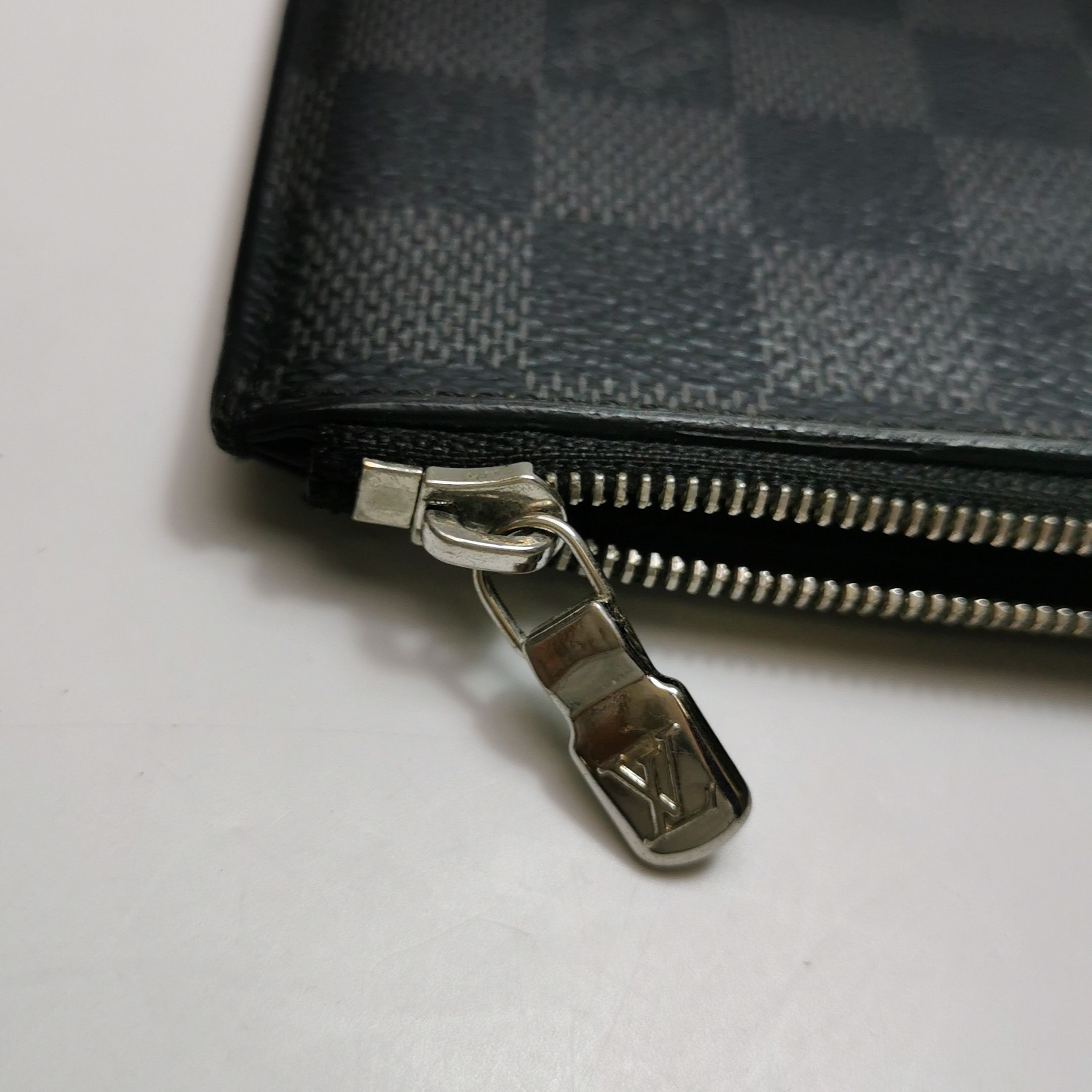 Louis Vuitton Louis Vuitton (LV) Coin Cowhide Checkerboard Card Holder Co Size ONE SIZE - 4 Thumbnail