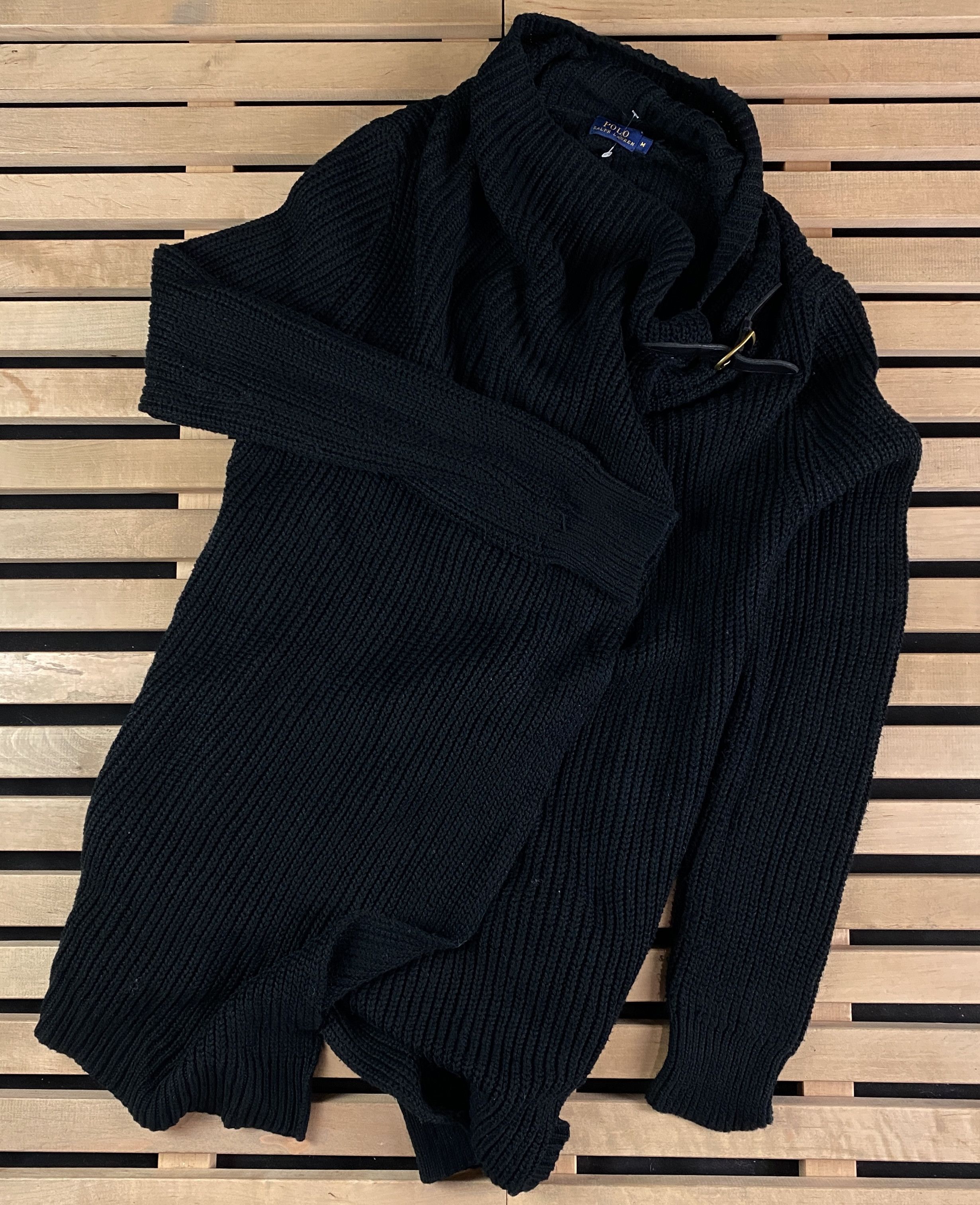 Polo Ralph Lauren × Ralph Lauren Women’s Cardigan Sweater Polo Ralph Lauren Size M Black Size M / US 6-8 / IT 42-44 - 1 Thumbnail