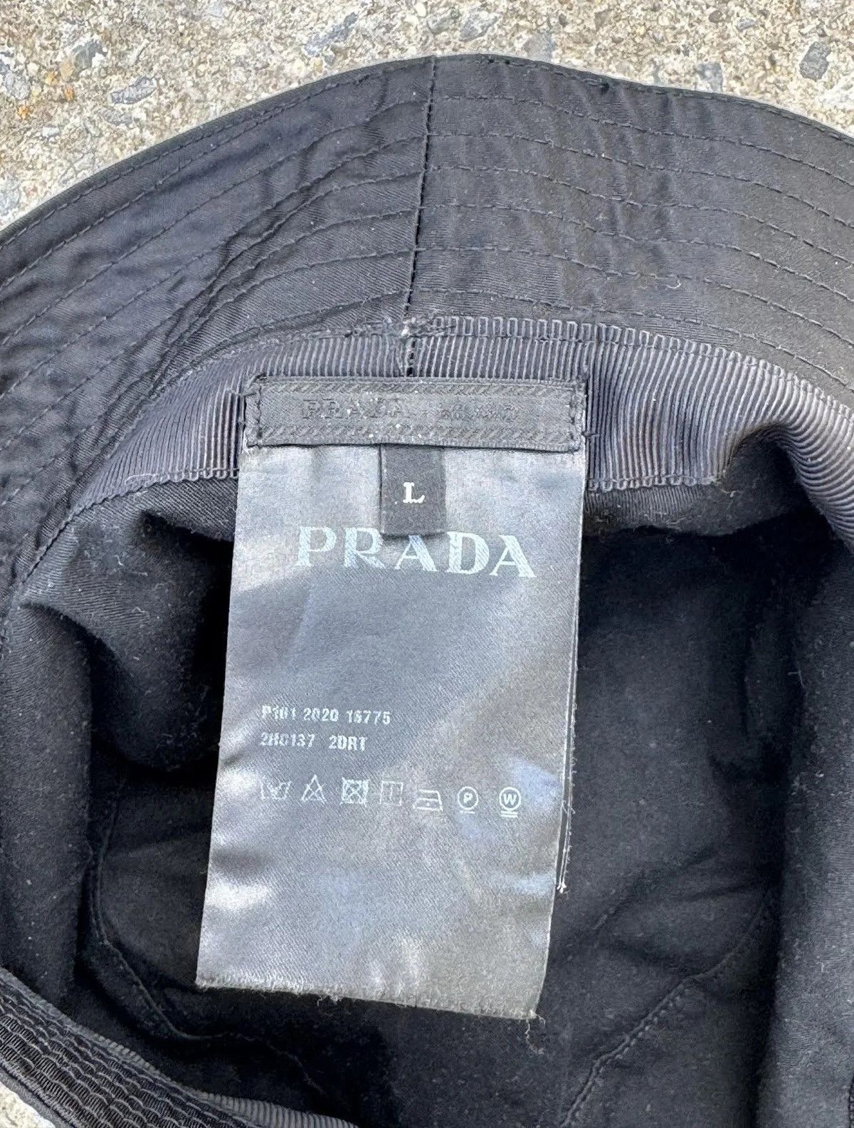 Prada Prada Re-Nylon Black Bucket Hat (Size L) Size ONE SIZE - 2 Thumbnail