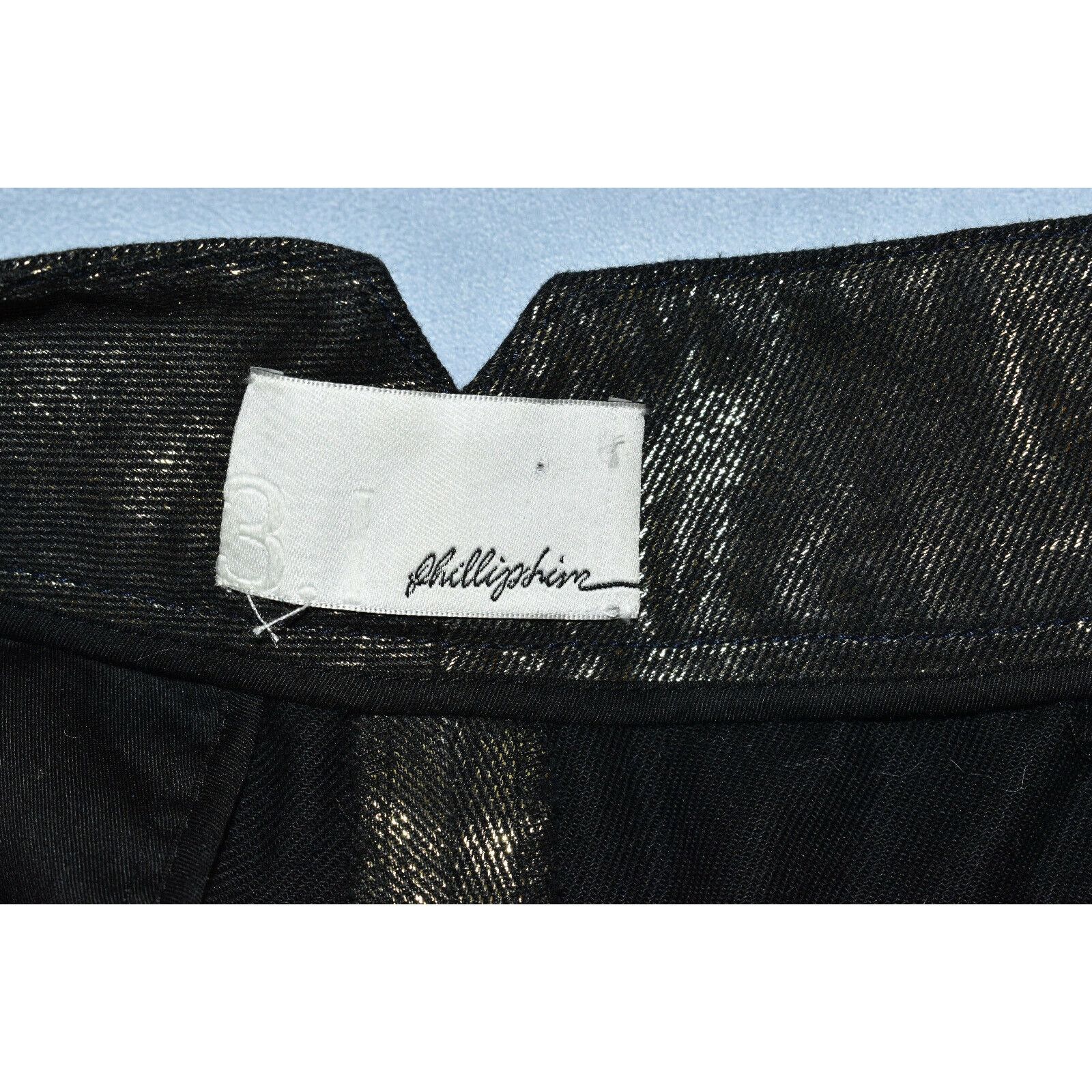 3.1 Phillip Lim NEW 3.1 PHILLIP LIM Gold Metallic Cotton Cropped Pants Sz S Size 26" / US 2 / IT 38 - 6 Thumbnail