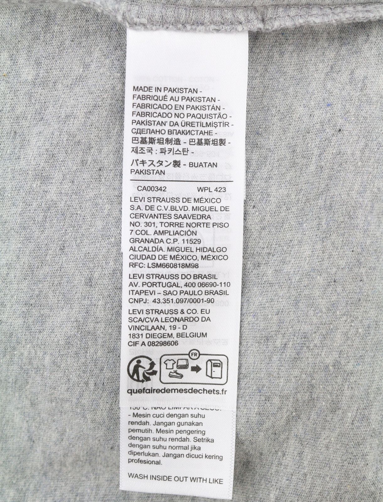 Levi's STANDARD XS Grey Melange Tricot Crew Neck 87858 Size US XS / EU 42 / 0 - 7 Thumbnail