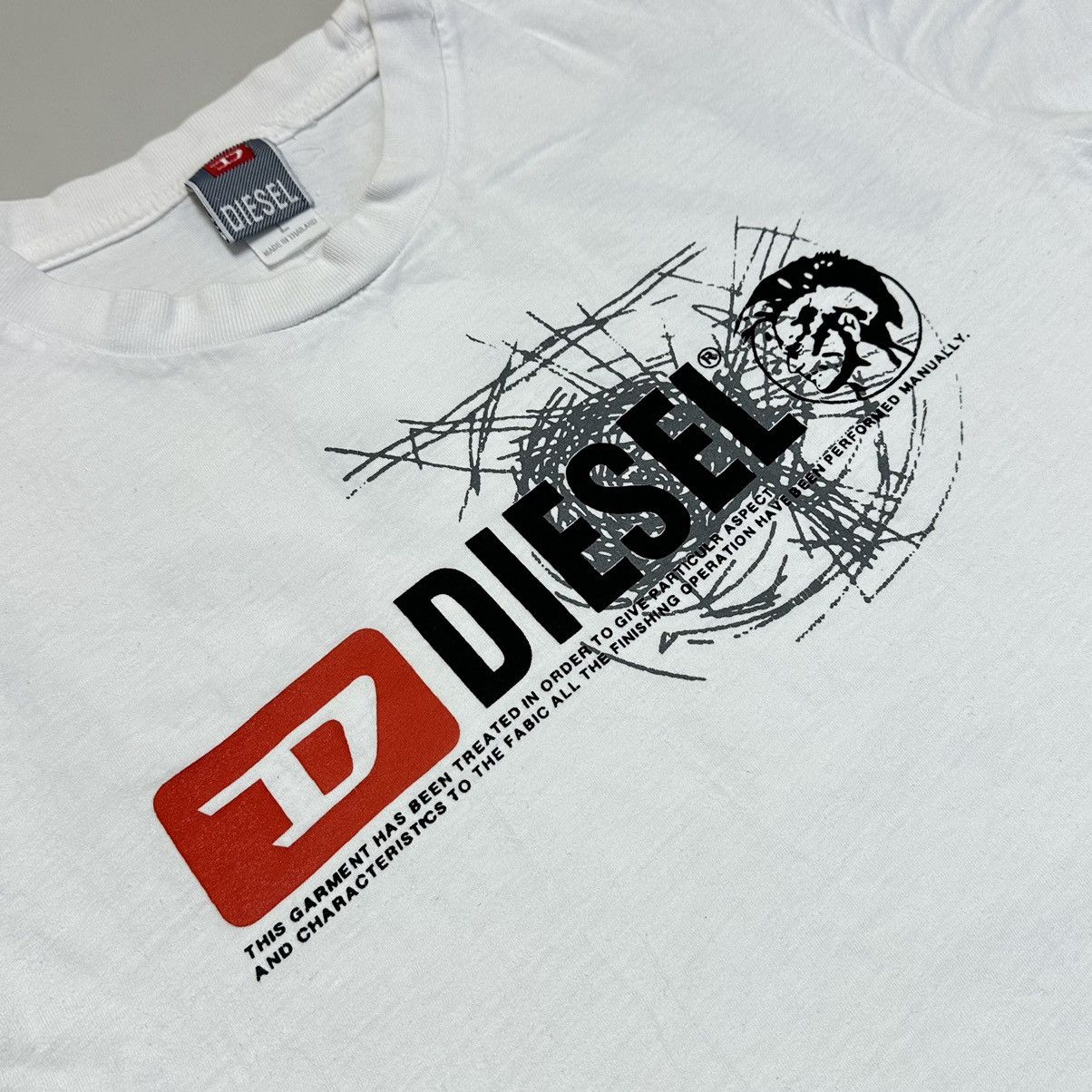 Diesel Vintage Diesel Big Logo Tee / T Shirt Size US L / EU 52-54 / 3 - 2 Thumbnail