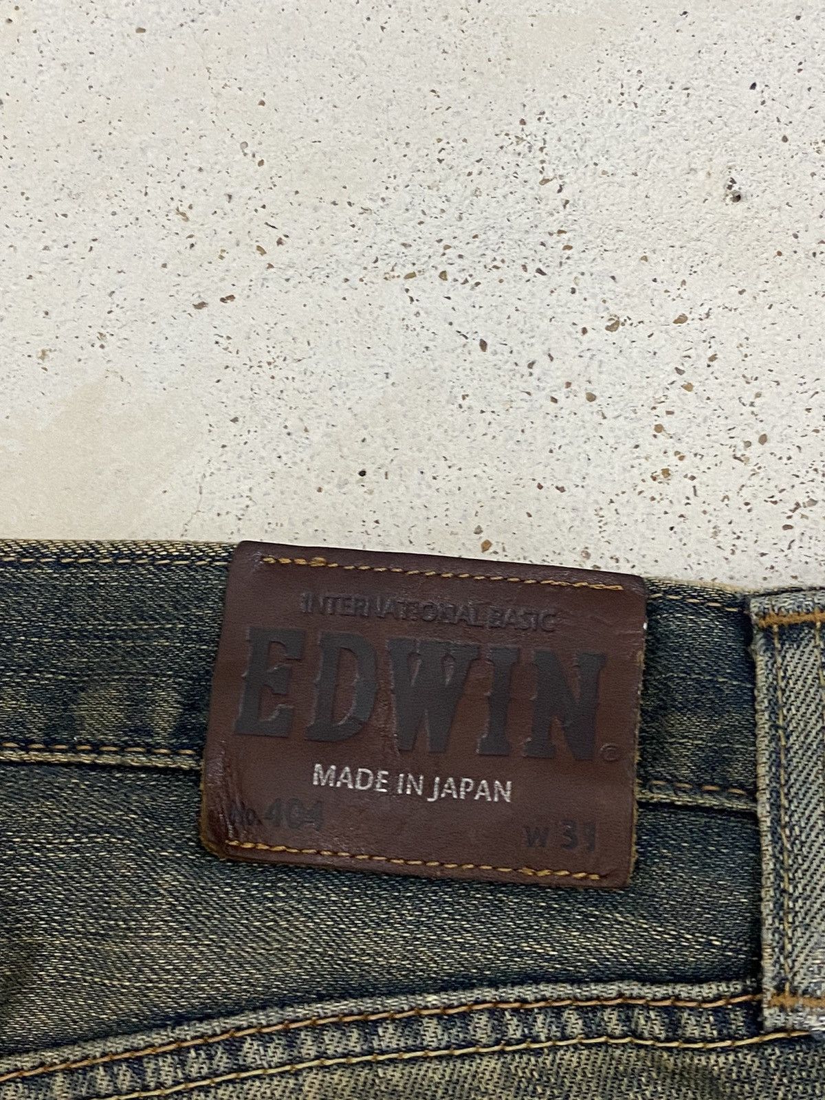 Edwin × Japanese Brand Edwin 404 Denim Baggy Loose Fit Washed Distressed Size US 32 / EU 48 - 18 Thumbnail