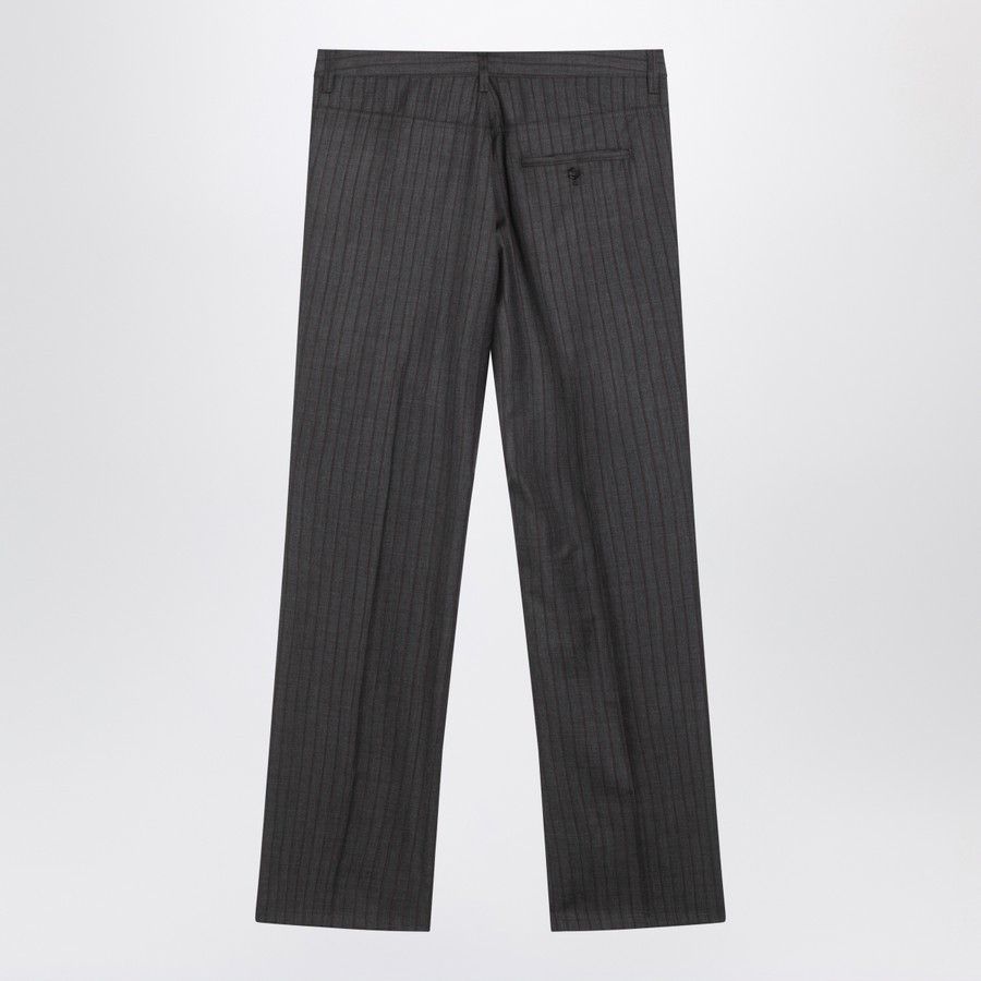 Balenciaga o1d2blof0226 Pinstripe Wool Pants in Gray Size US 32 / EU 48 - 2 Thumbnail