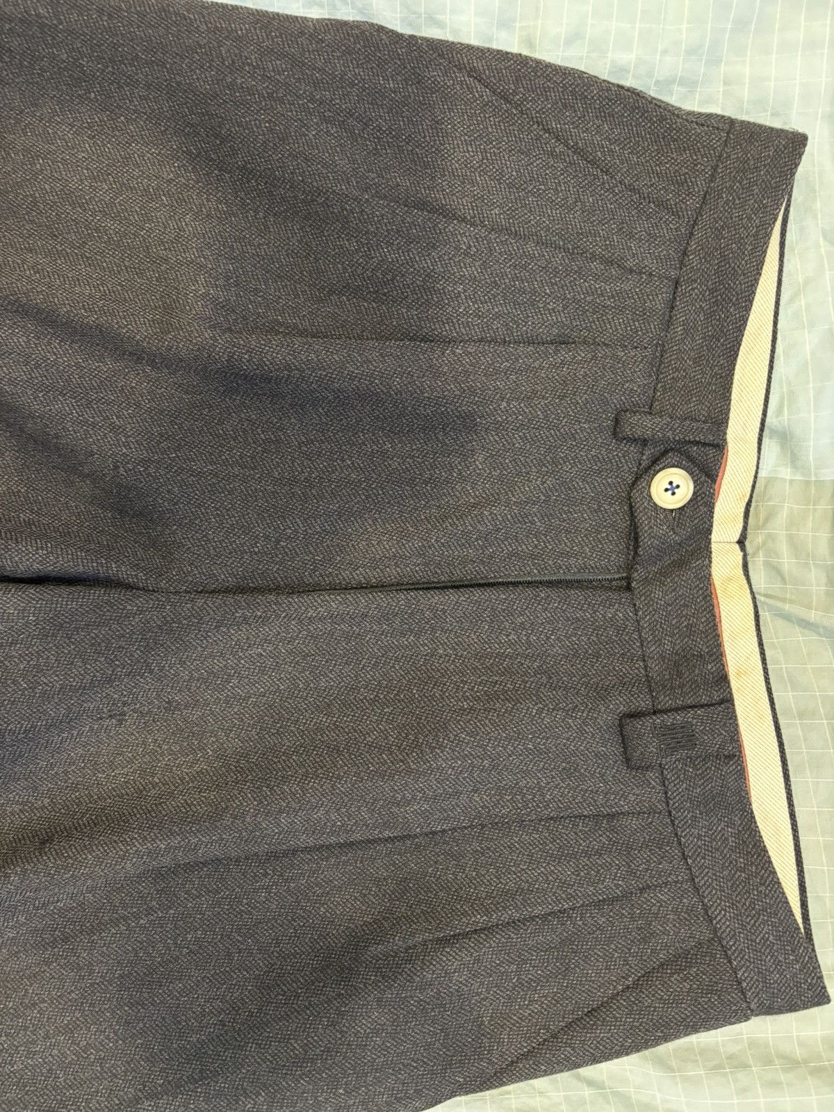 Lanvin Lavin Dark Grey 100% Wool Pants Size 38R - 1 Thumbnail