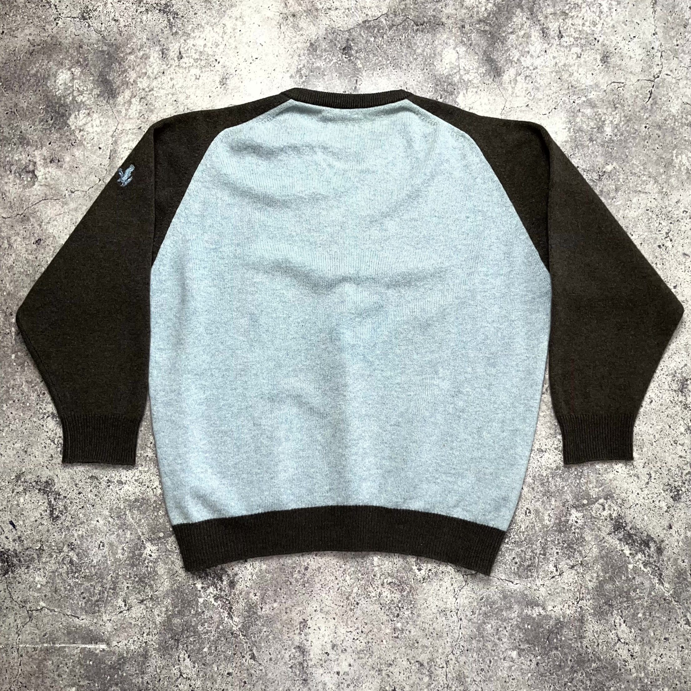 Lyle & Scott Vintage Lyle & Scott Cable Knit Raglan Sweater Blue Size M Size US M / EU 48-50 / 2 - 7 Thumbnail
