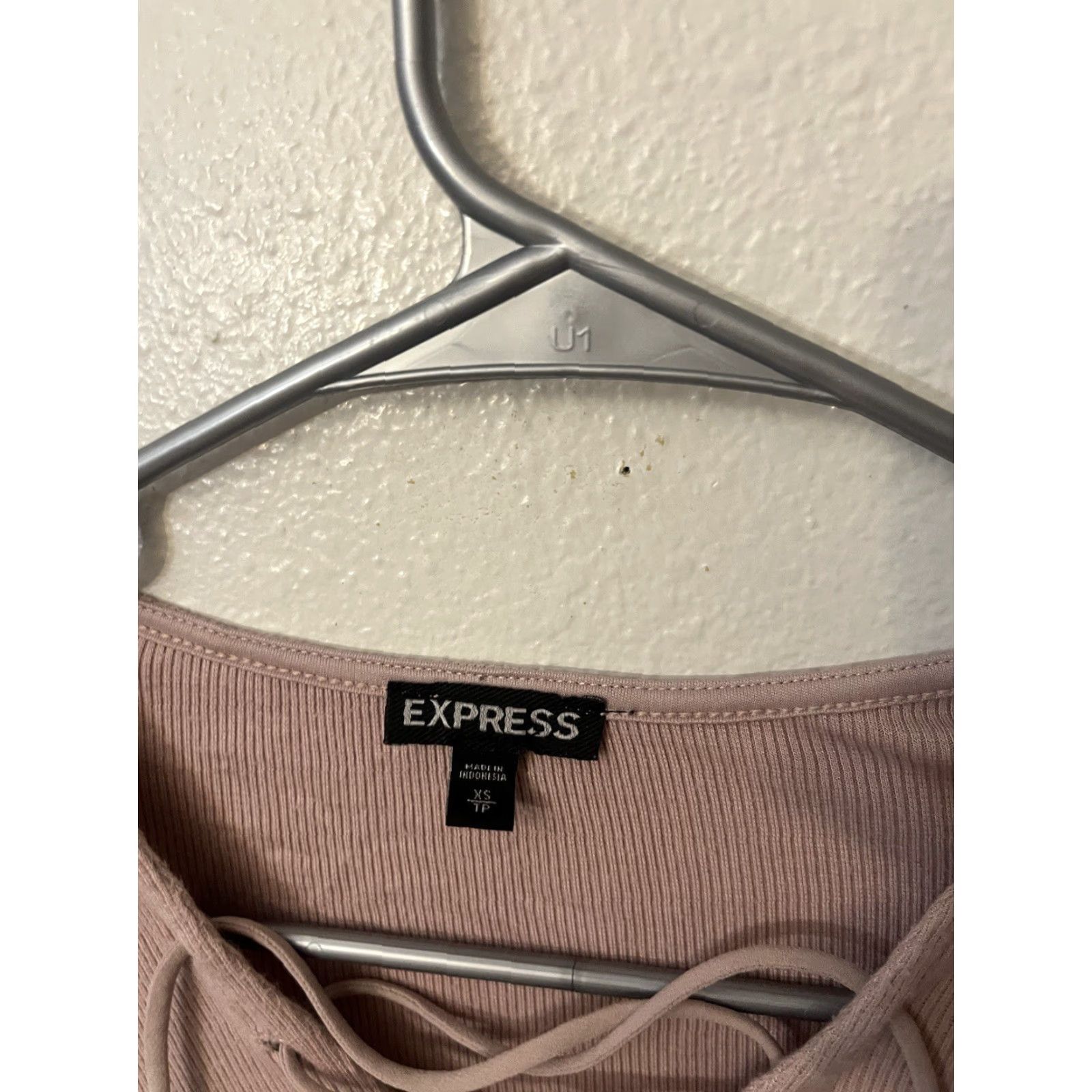 Express Express Women's Top Blouse Shirt Casual Pink Medium Size M / US 6-8 / IT 42-44 - 3 Thumbnail