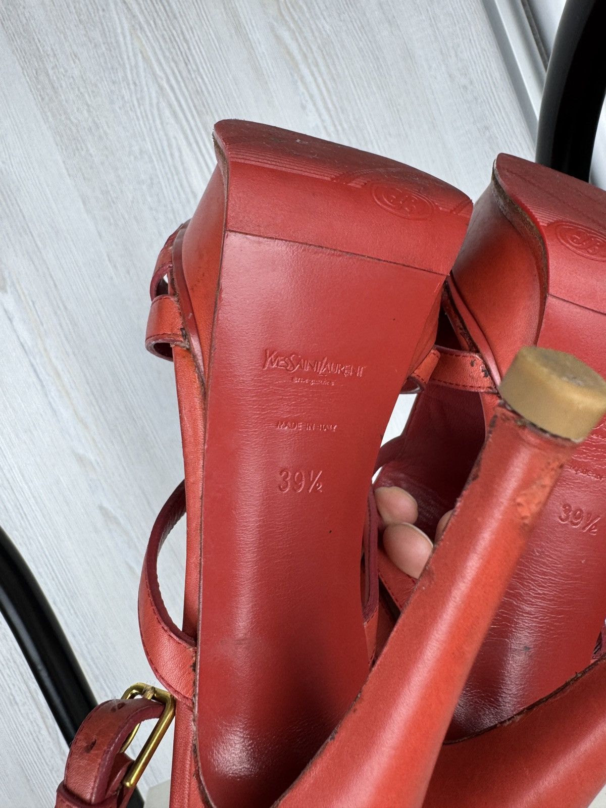 Yves Saint Laurent Yves Saint Laurent Rive Gauche Riveg 105 Platform Sandals Size US 9.5 / IT 39.5 - 16 Thumbnail