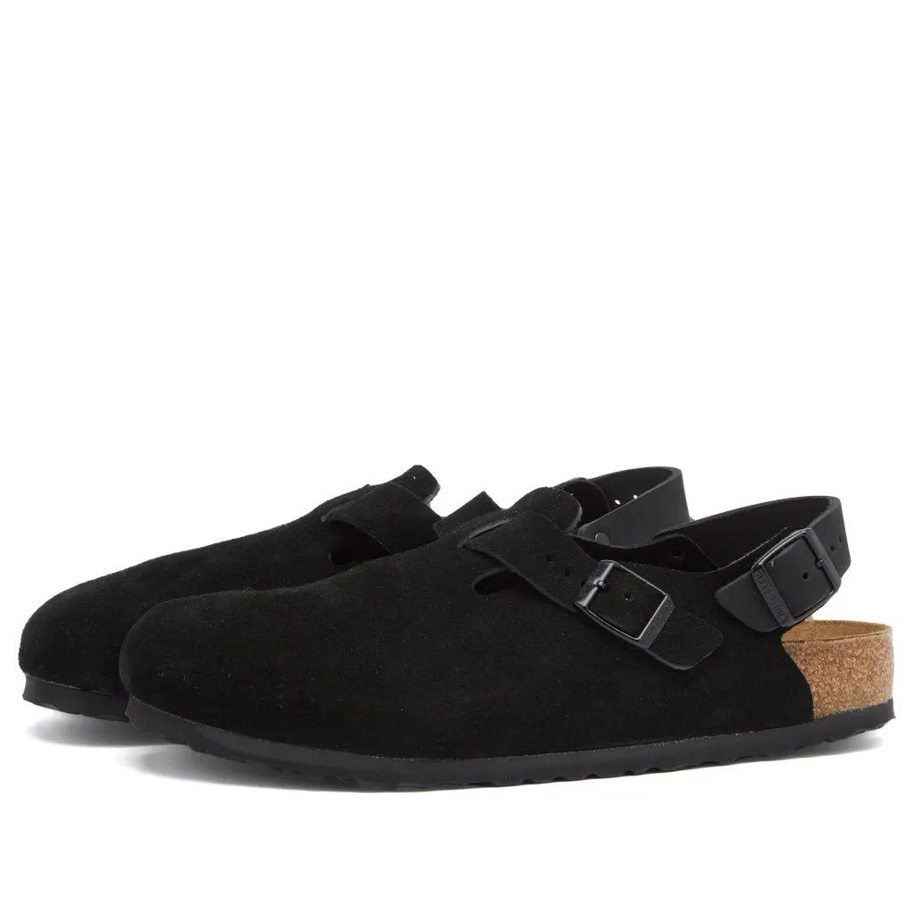 Birkenstock Birkenstock Tokio Suede Black 1028337 US 9 EU 42 Size US 9 / EU 42 - 1 Thumbnail