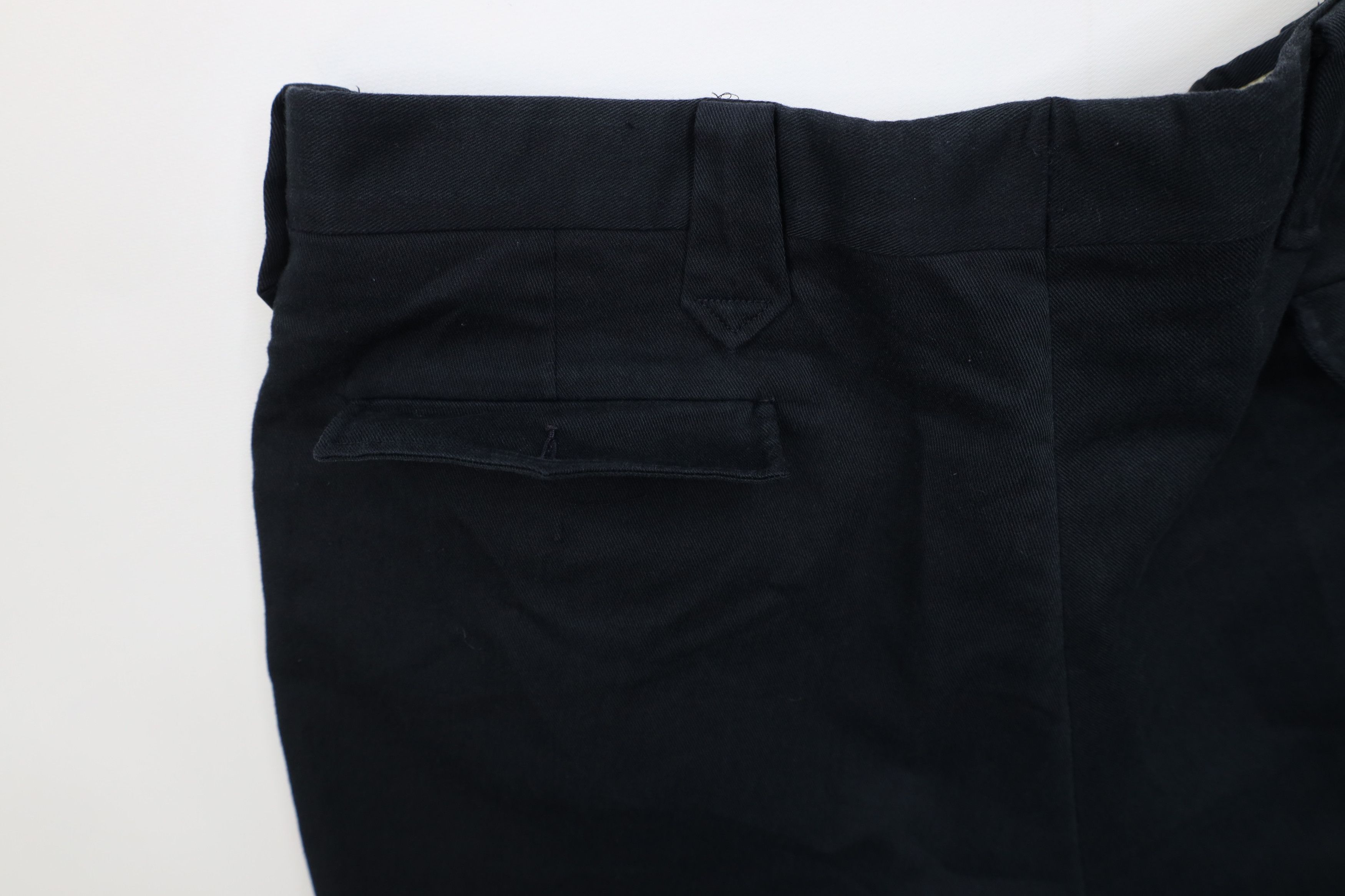 Vintage Vintage 70s Streetwear Flared Wide Leg Chino Pants Navy Blue Size US 38 / EU 54 - 15 Thumbnail
