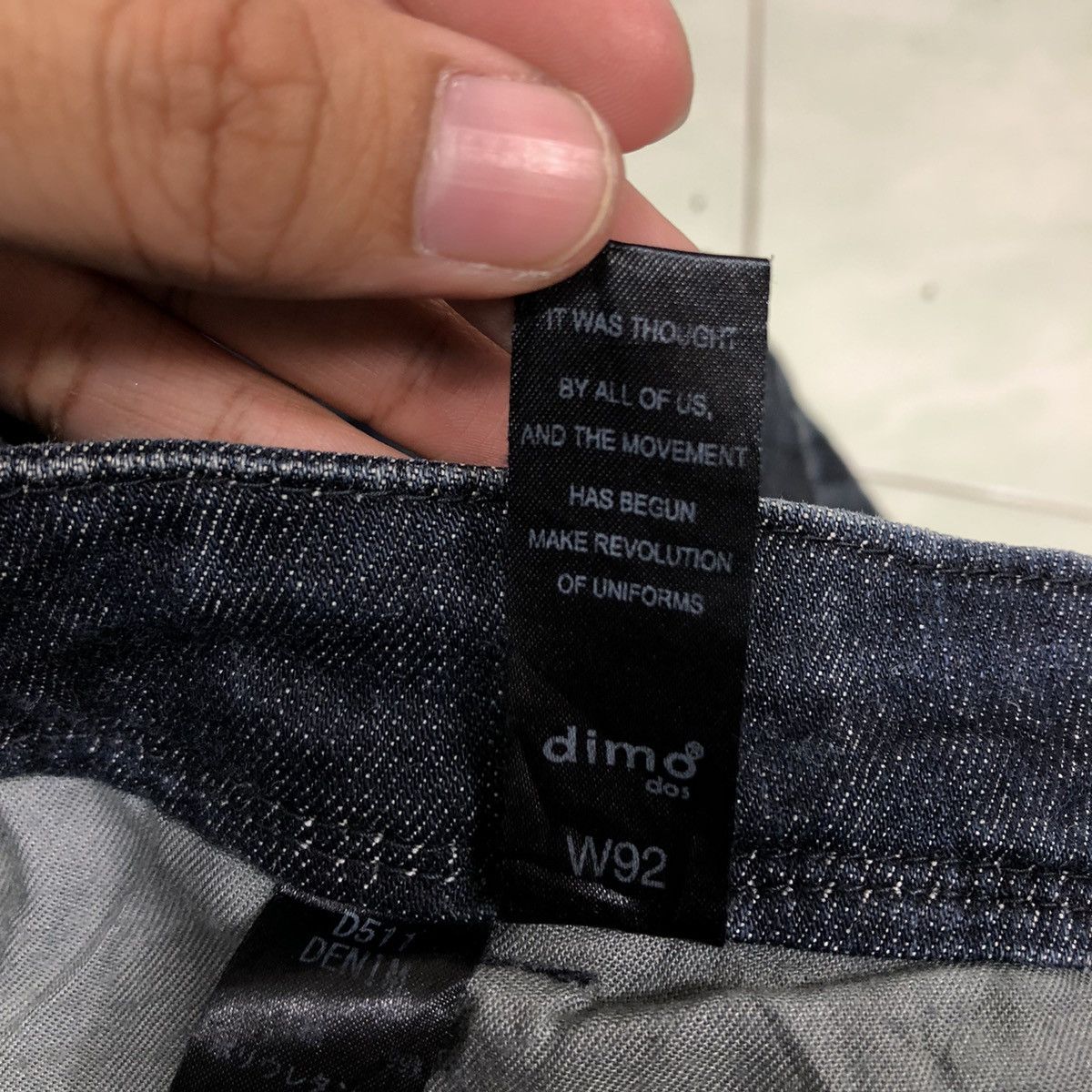 Japanese Brand 🔥VINTAGE ENGINEERD THE UNIFORM DISTRESSED DENIM JEANS Size US 35 - 14 Thumbnail