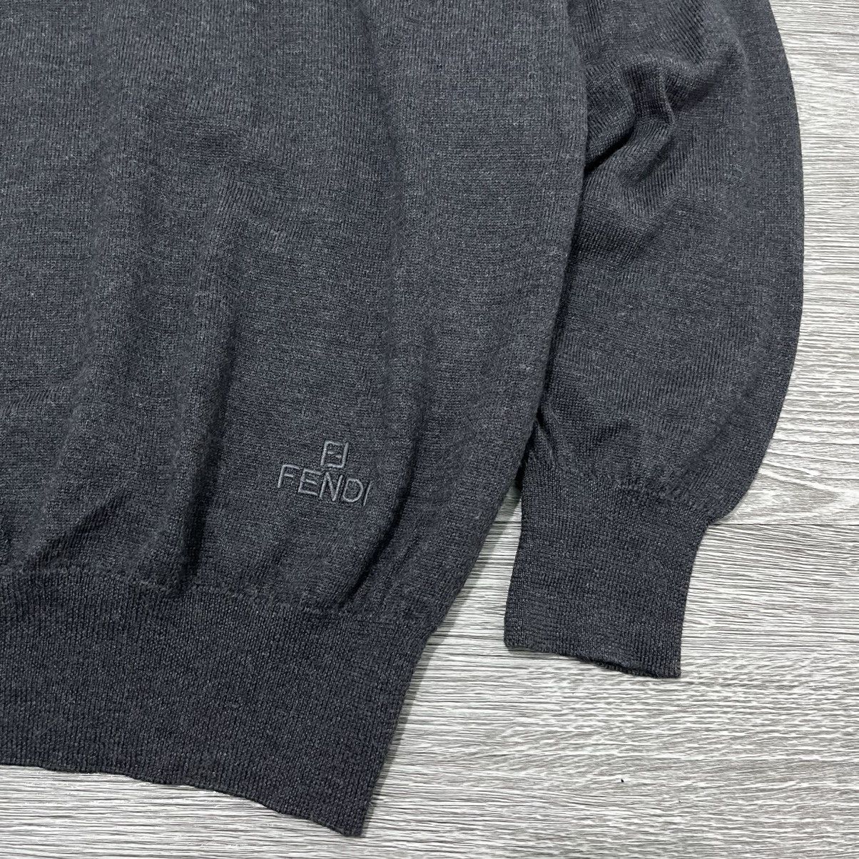 Fendi 2000's Fendi Wool Shirt Collar Polo Knit Luxury Size US L / EU 52-54 / 3 - 3 Thumbnail