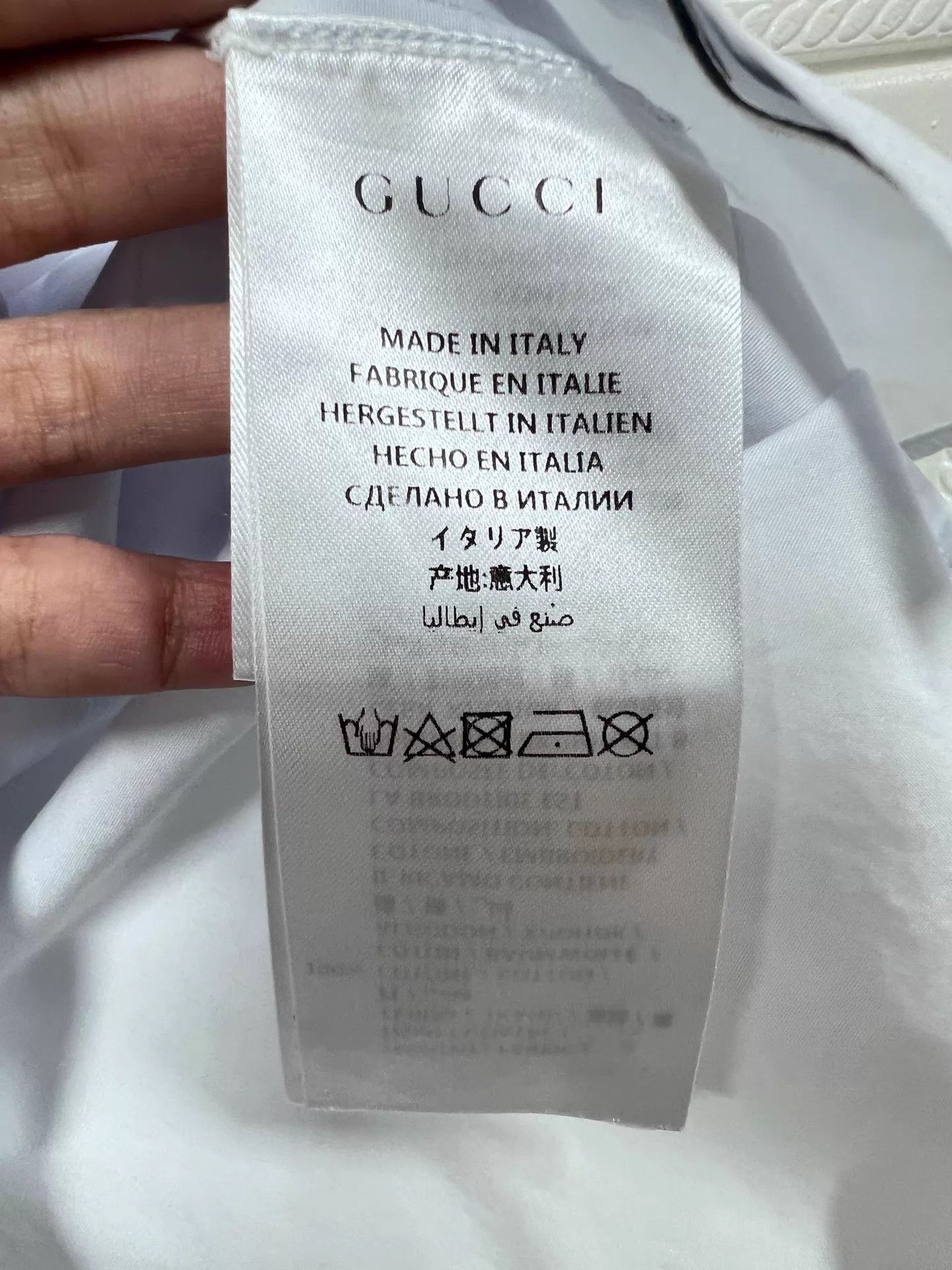 Gucci Gucci Collar Embroidered Letter Shirt 40 99 New Size US M / EU 48-50 / 2 - 4 Thumbnail