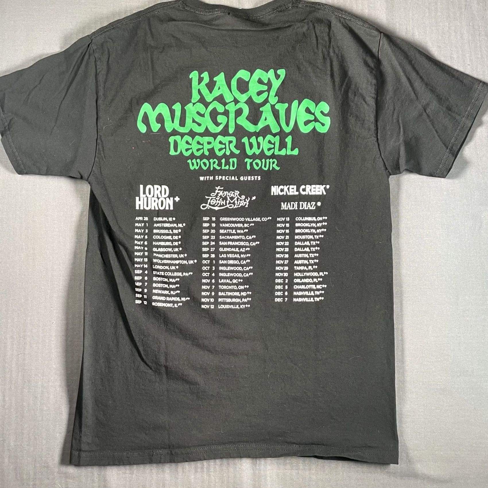 Vintage Kacey Musgraves Deeper Well Tour Band Shirt Mens Medium Black Concert Wear Size US M / EU 48-50 / 2 - 5 Thumbnail
