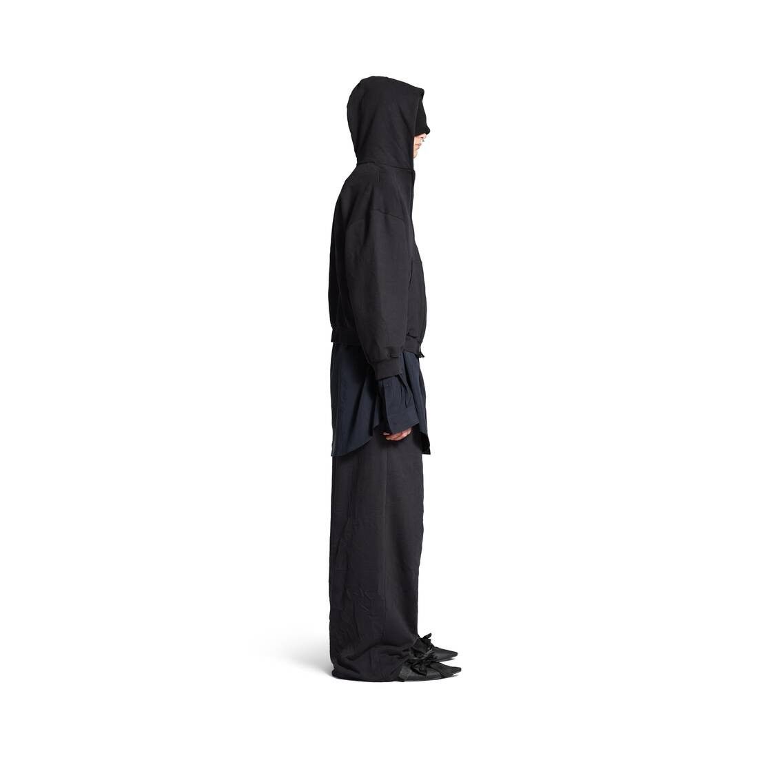 Balenciaga × eBay o1s1rm0825 Ebay Zip-Up Hoodie Regular Fit in Black Size US XS / EU 42 / 0 - 3 Thumbnail