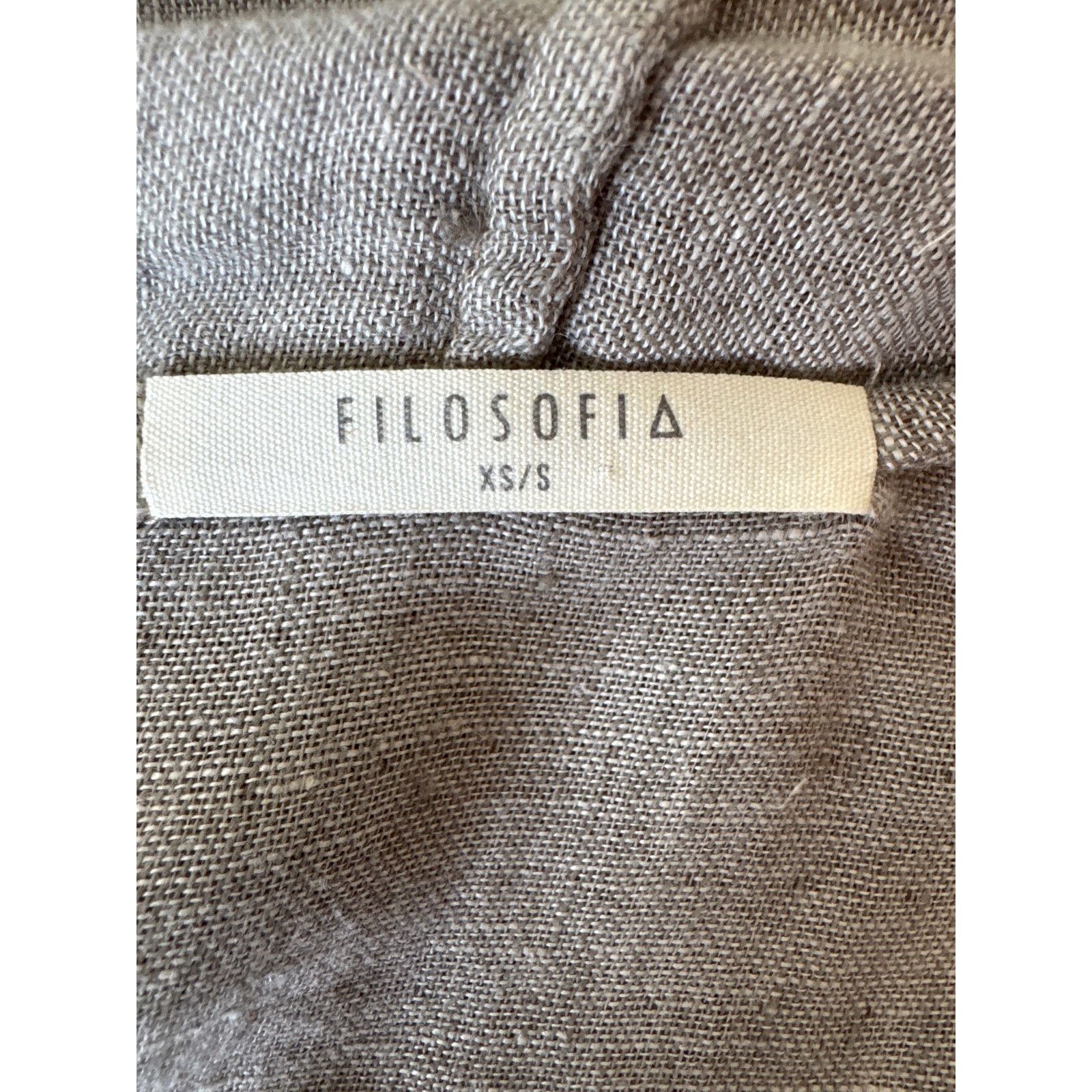 Other FILOSOFIA 100% Cotton Open Front Longline Cardigan XS/S Size XS / US 0-2 / IT 36-38 - 5 Thumbnail