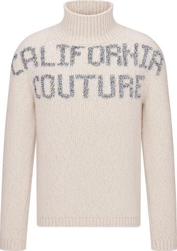 o1w1db10124 Dior By Erl Turtleneck Sweater in Ivory