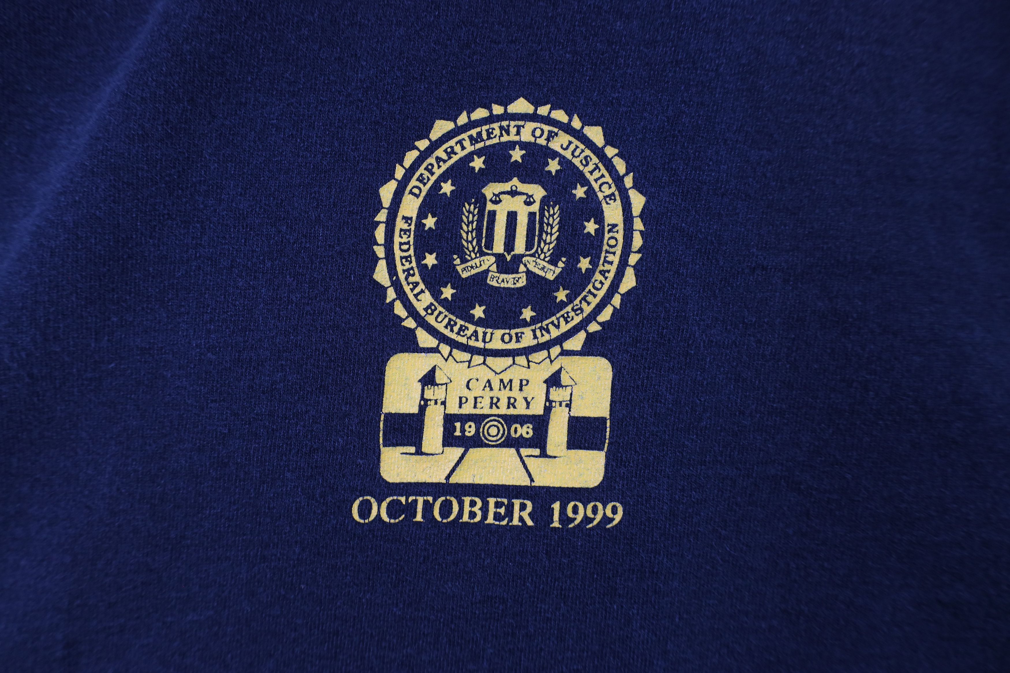 Vintage Vintage 90s FBI Swat School Long Sleeve T-Shirt Black USA Size US XL / EU 56 / 4 - 4 Thumbnail