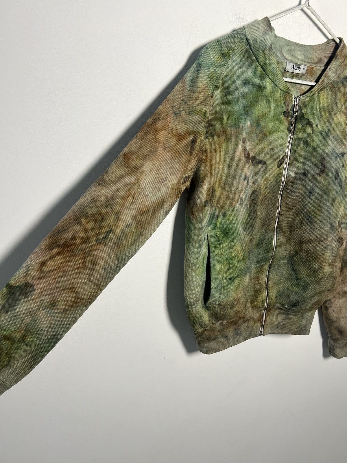 Acne Studios Hand-dyed Acne Studios zip-up cotton sweater Size US M / EU 48-50 / 2 - 7 Thumbnail