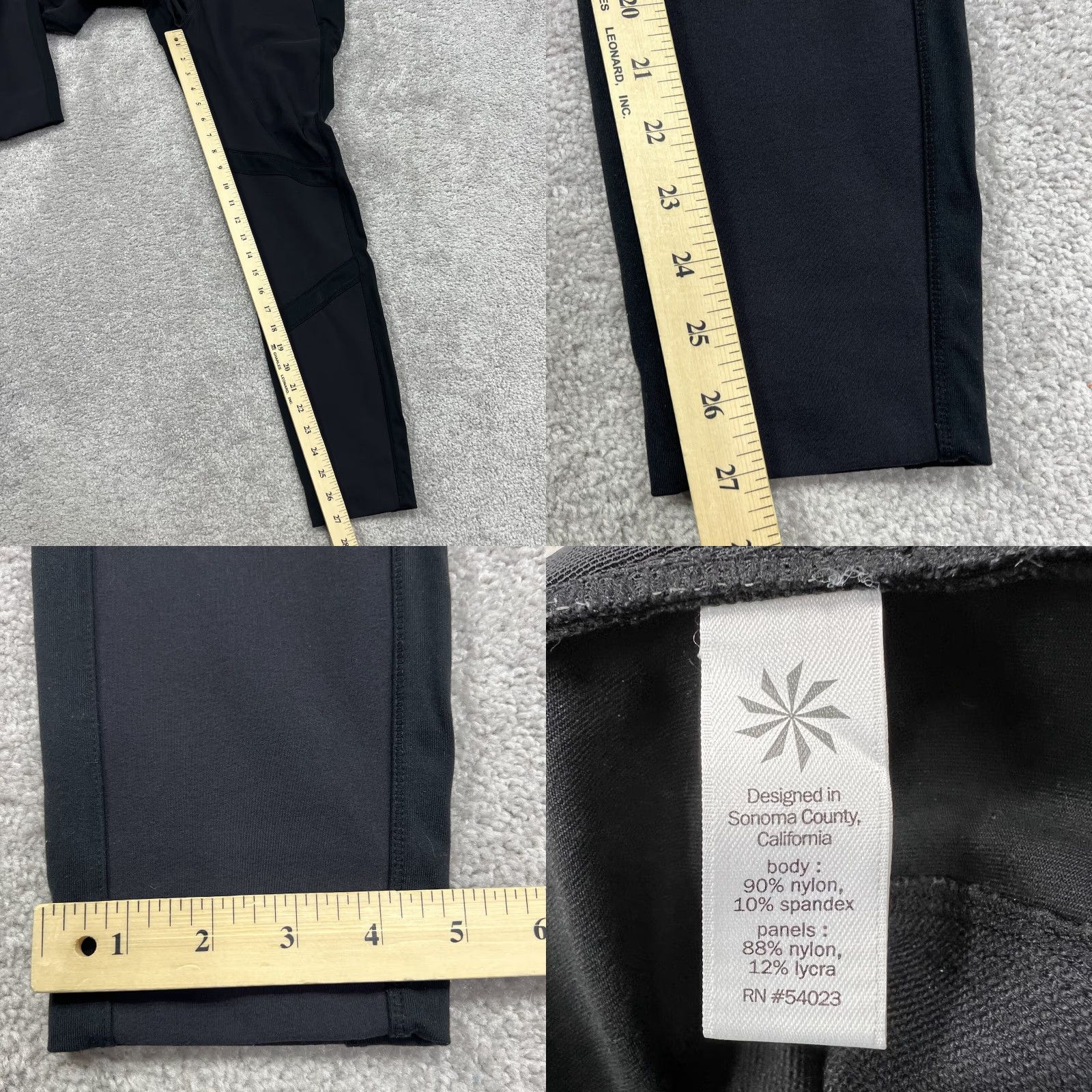 Athleta Athleta Leggings Womens Size 6 Pants Black Gray Stretch Panels Athletic Workout Yoga Gym & Training Athletic Leggings Womens (Inseam 27 in) Size 28" / US 6 / IT 42 - 9 Thumbnail