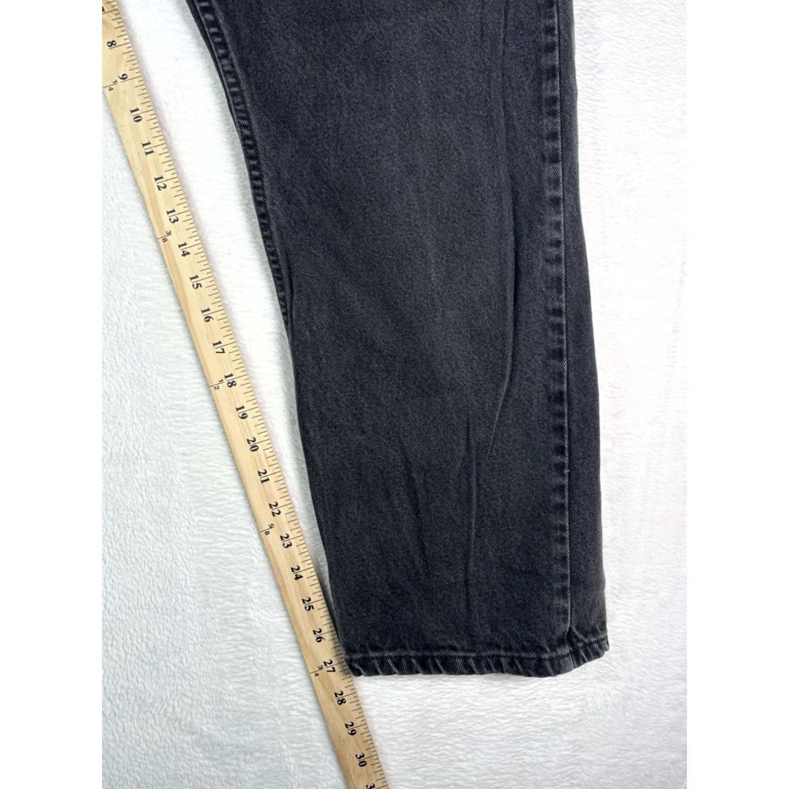 Wrangler VINTAGE Wrangler Regular Fit Black Denim Jeans 97601CB Mens Size 38 X 30 Regular Jeans Black 5-Pocket Logo Cowboy USA Mens Size US 38 / EU 54 - 4 Thumbnail