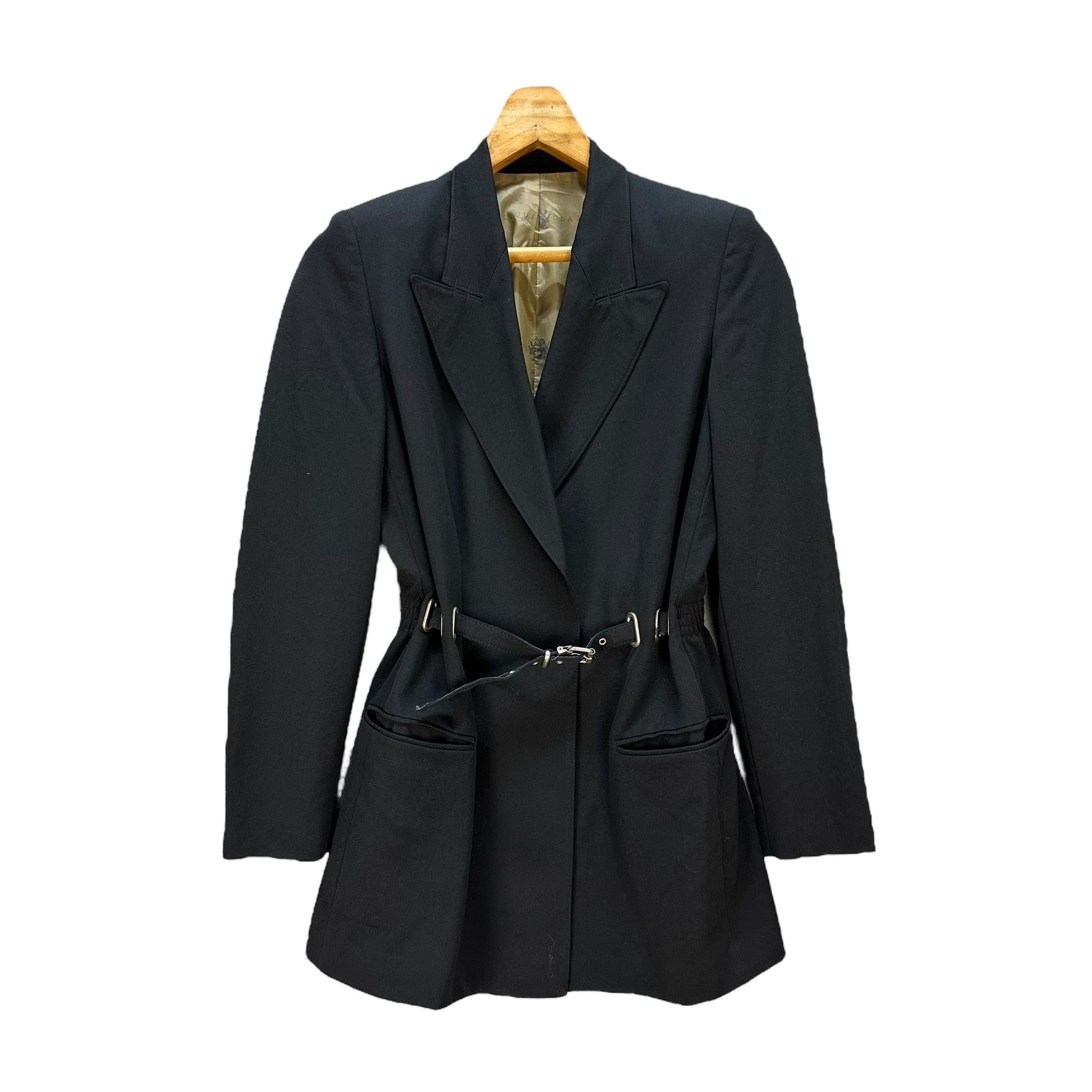 Jean Paul Gaultier 90's JPG CLASSIQUE Wool Blend Belted Coat Jacket #A72-1750 Size S / US 4 / IT 40 - 1 Thumbnail