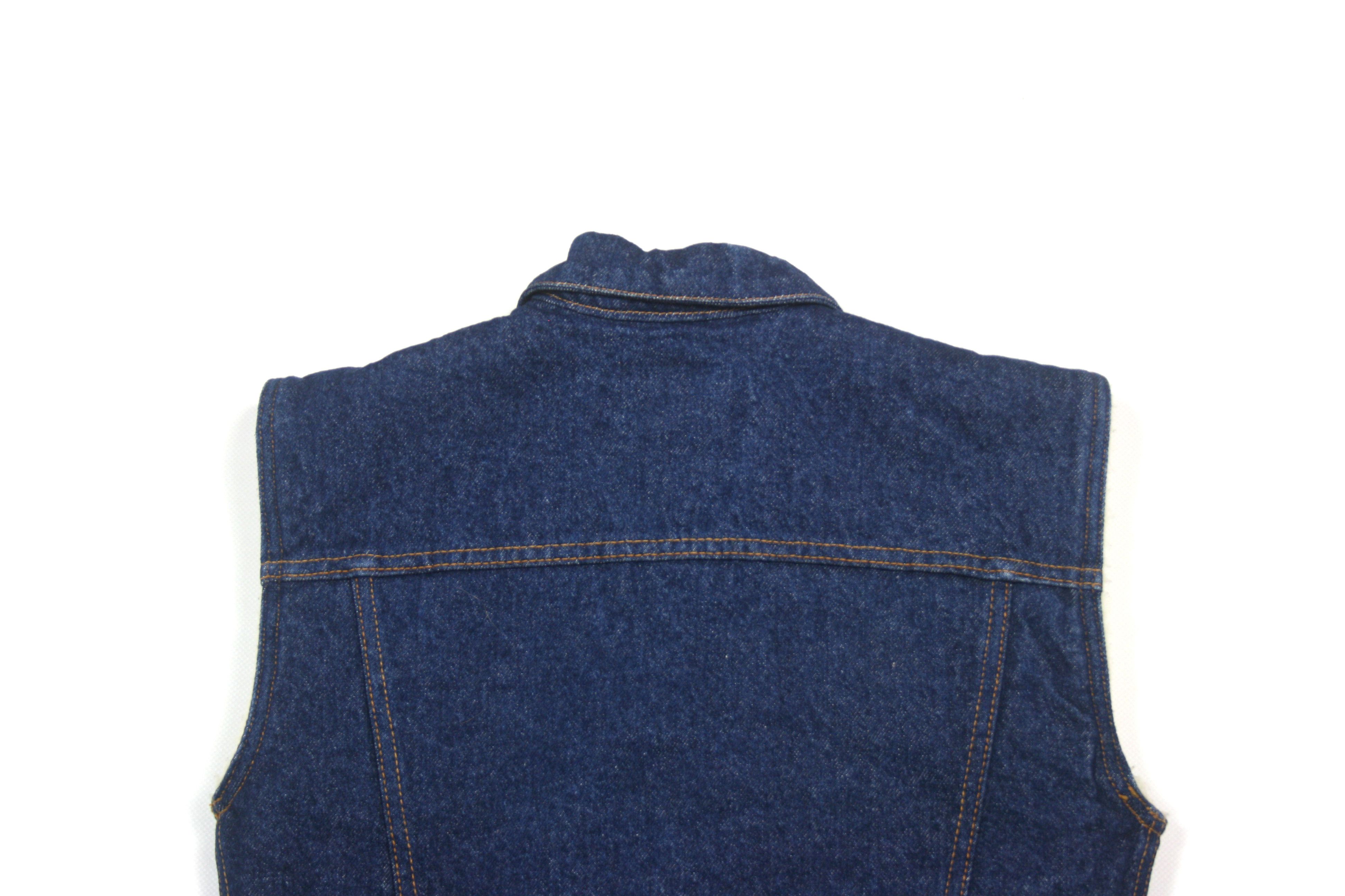 Levi's 70S Sheerling Denim Vest Vintage Size S / US 4 / IT 40 - 5 Thumbnail