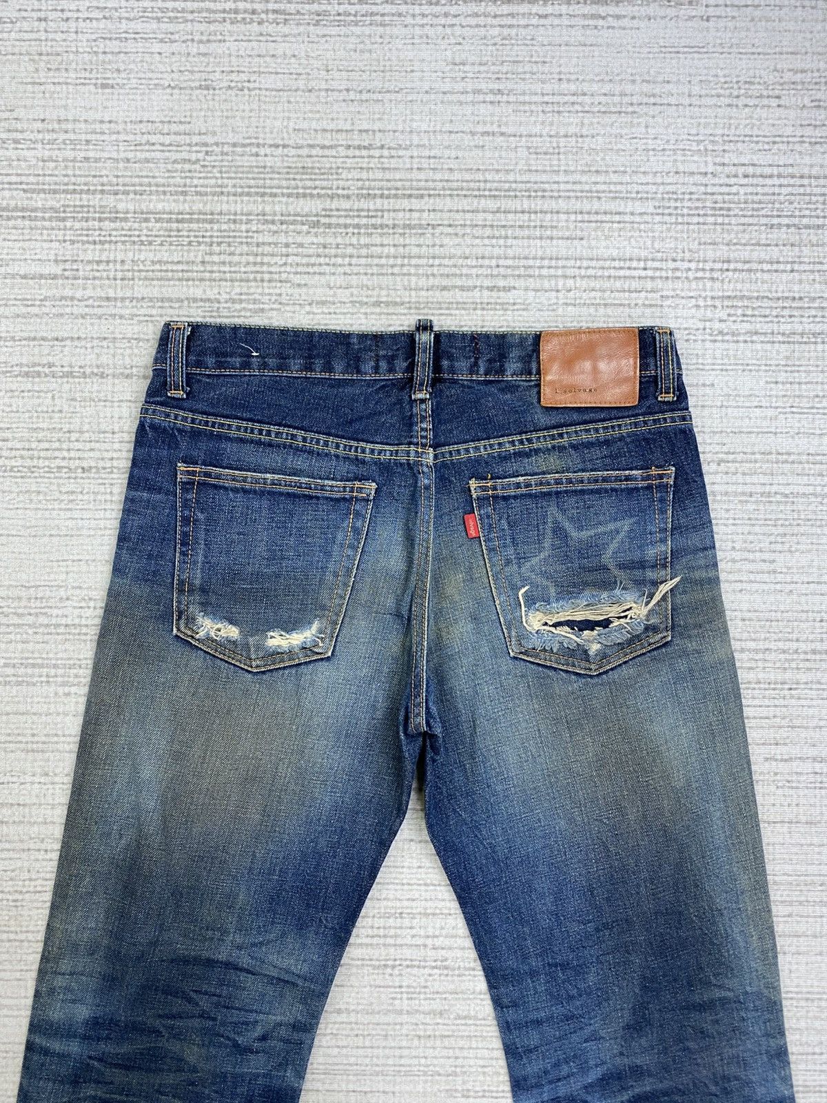 Hysteric Glamour × Vintage Vintage L’Selvage Jeans Distressed Denim Pants Size US 31 - 10 Thumbnail