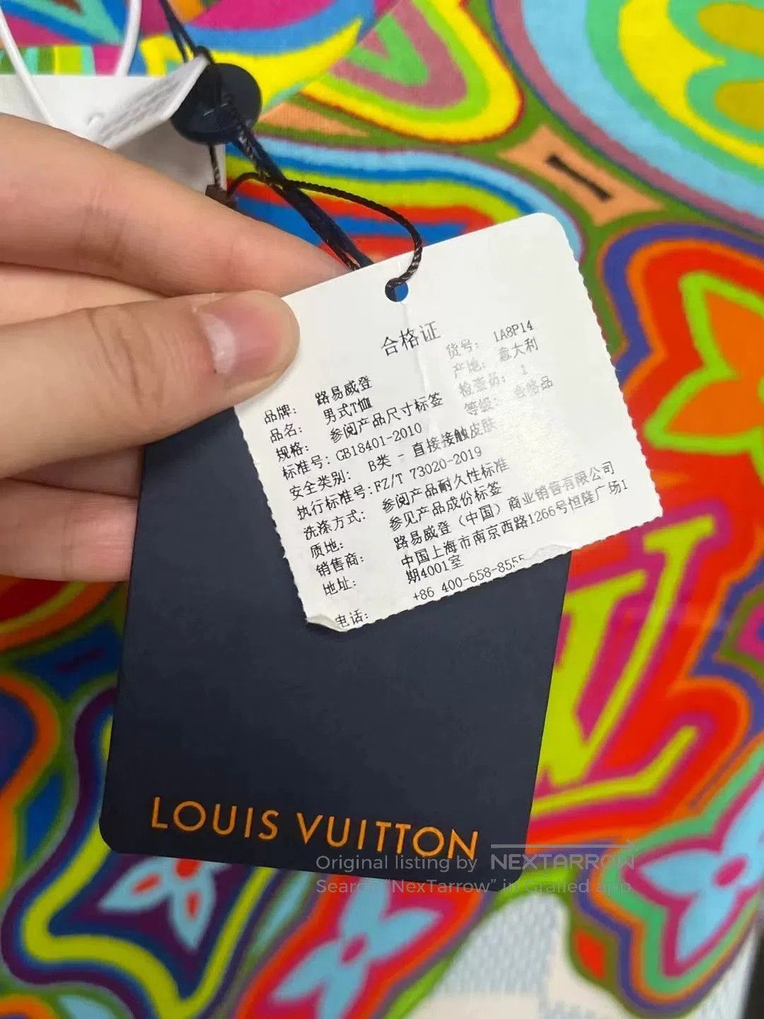 Louis Vuitton LV Graffiti Check Short-Sleeve Tee. Size US M / EU 48-50 / 2 - 4 Thumbnail