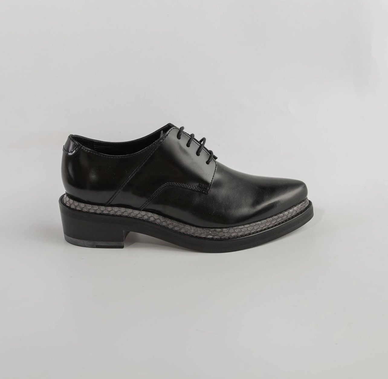 Acne Studios Acne Studios Lark Leather Loafers Black Snake Panel Size 40 Size US 10 / IT 40 - 1 Thumbnail