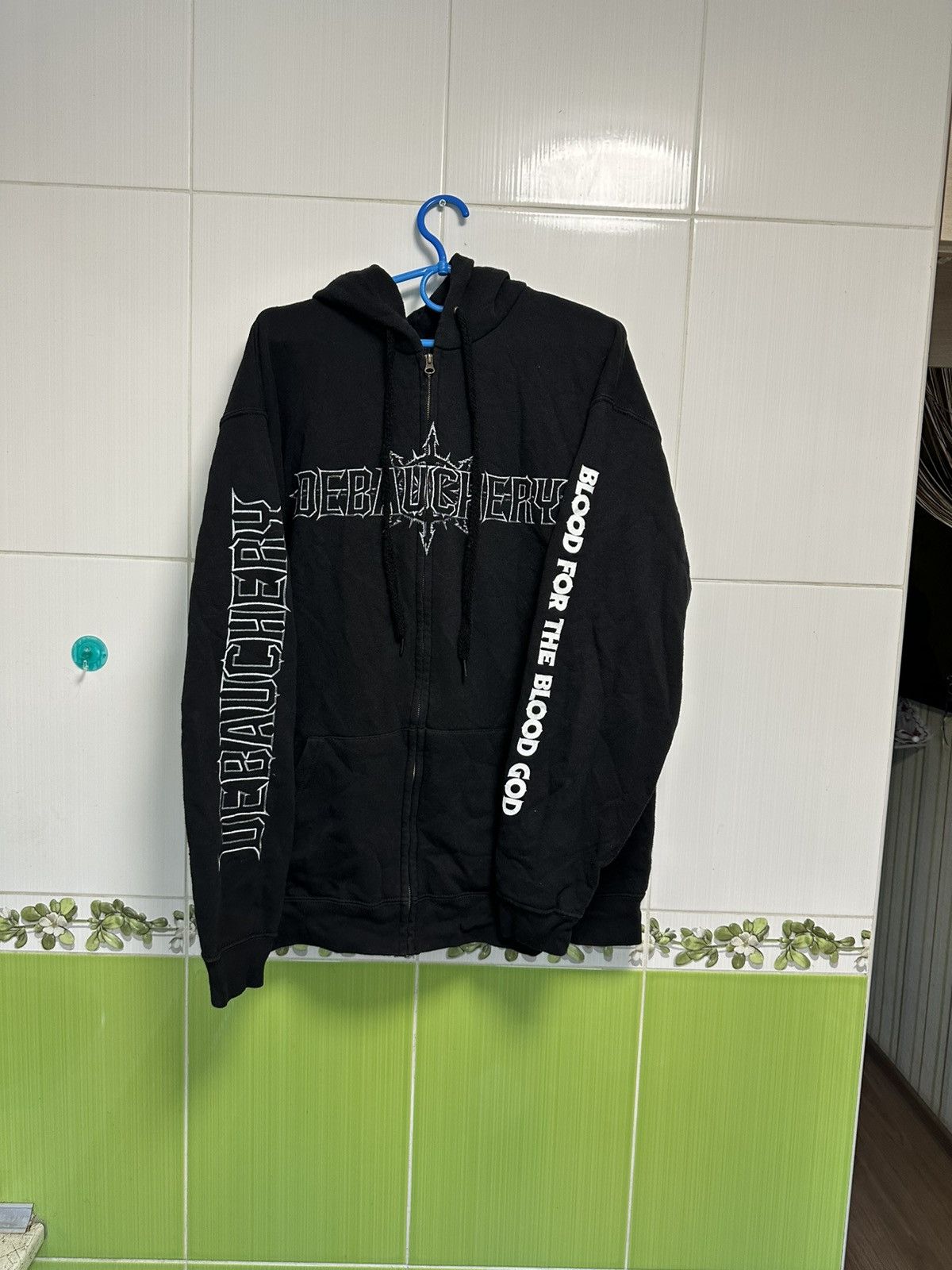 Band Tees × Vintage Men's hoodie Debauchery - Blood for the Blood God size XXL Size US XXL / EU 58 / 5 - 2 Thumbnail