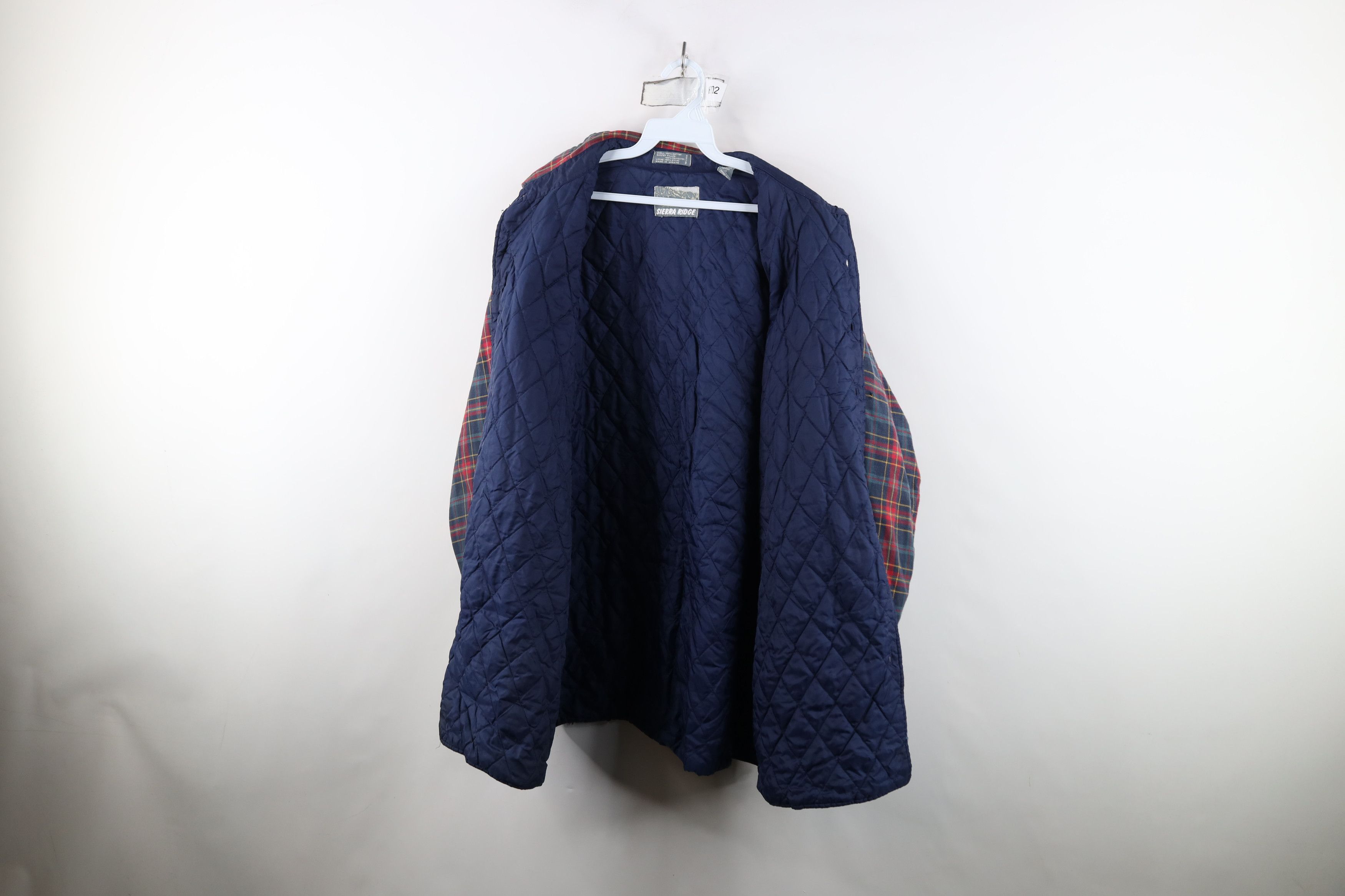Vintage Vintage 90s Streetwear Quilted Flannel Button Shirt Jacket Size US XXL / EU 58 / 5 - 13 Thumbnail
