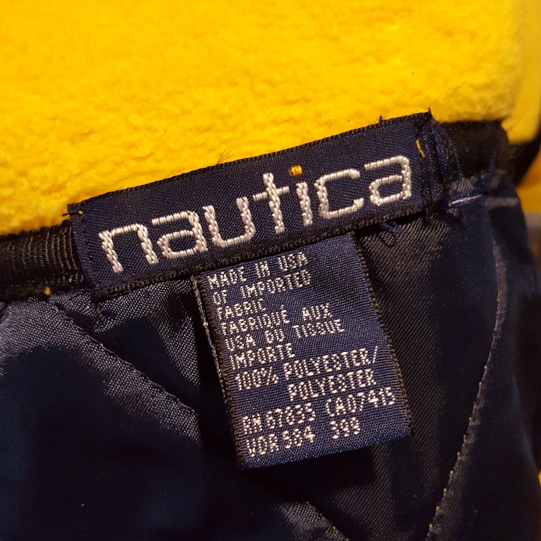 Nautica VINTAGE Nautica 90s Yellow Fleece Quilted Vest Men's Size L Windbreaker Jacket Size US L / EU 52-54 / 3 - 7 Thumbnail