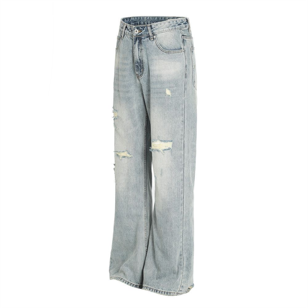 Japanese Brand × Jean American retro ripped washed flared jeans y2k Size US 32 / EU 48 - 2 Thumbnail