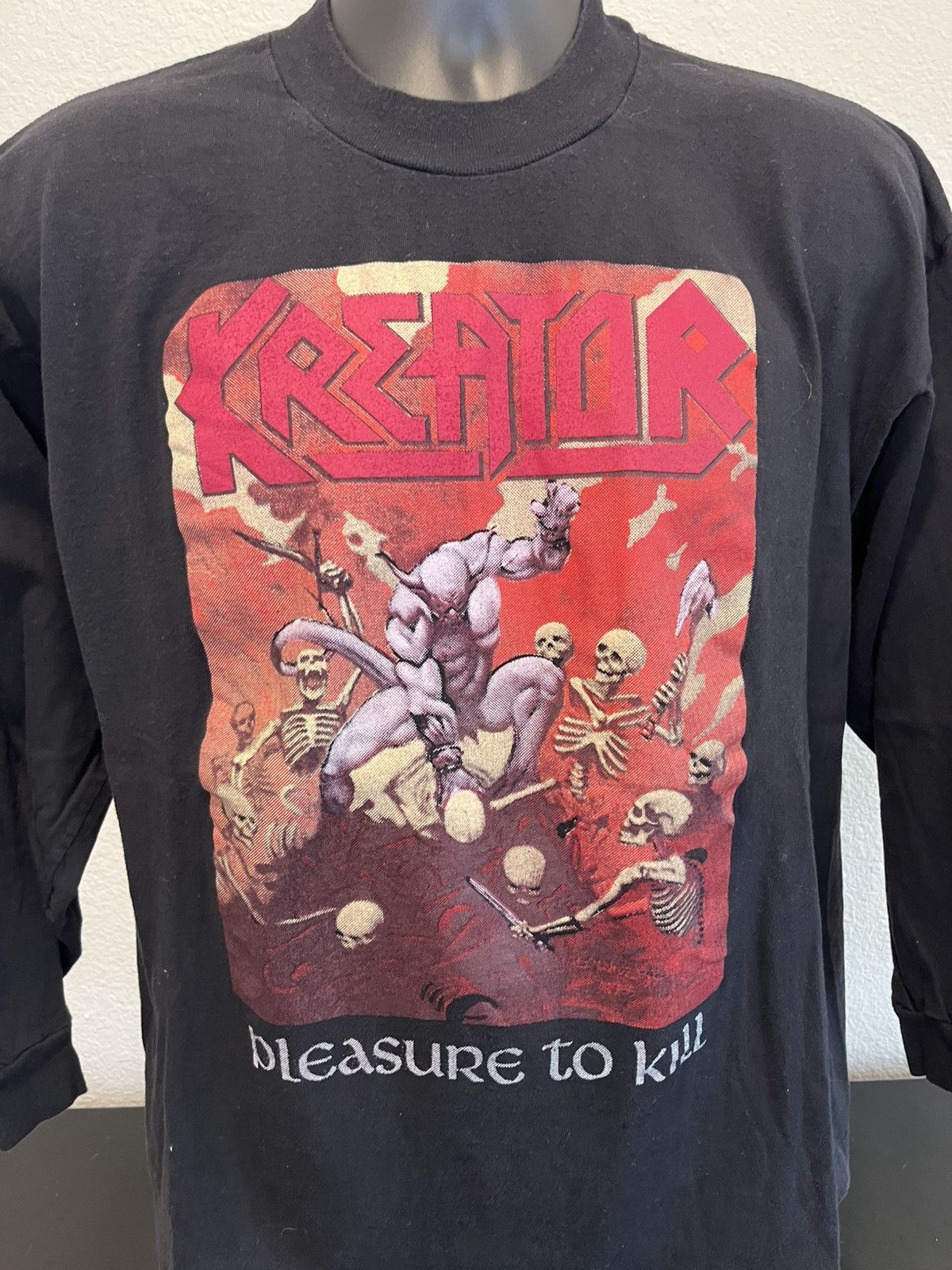 Vintage Kreator pleasure to kill shirt vintage thrash metal rock Size US L / EU 52-54 / 3 - 3 Thumbnail