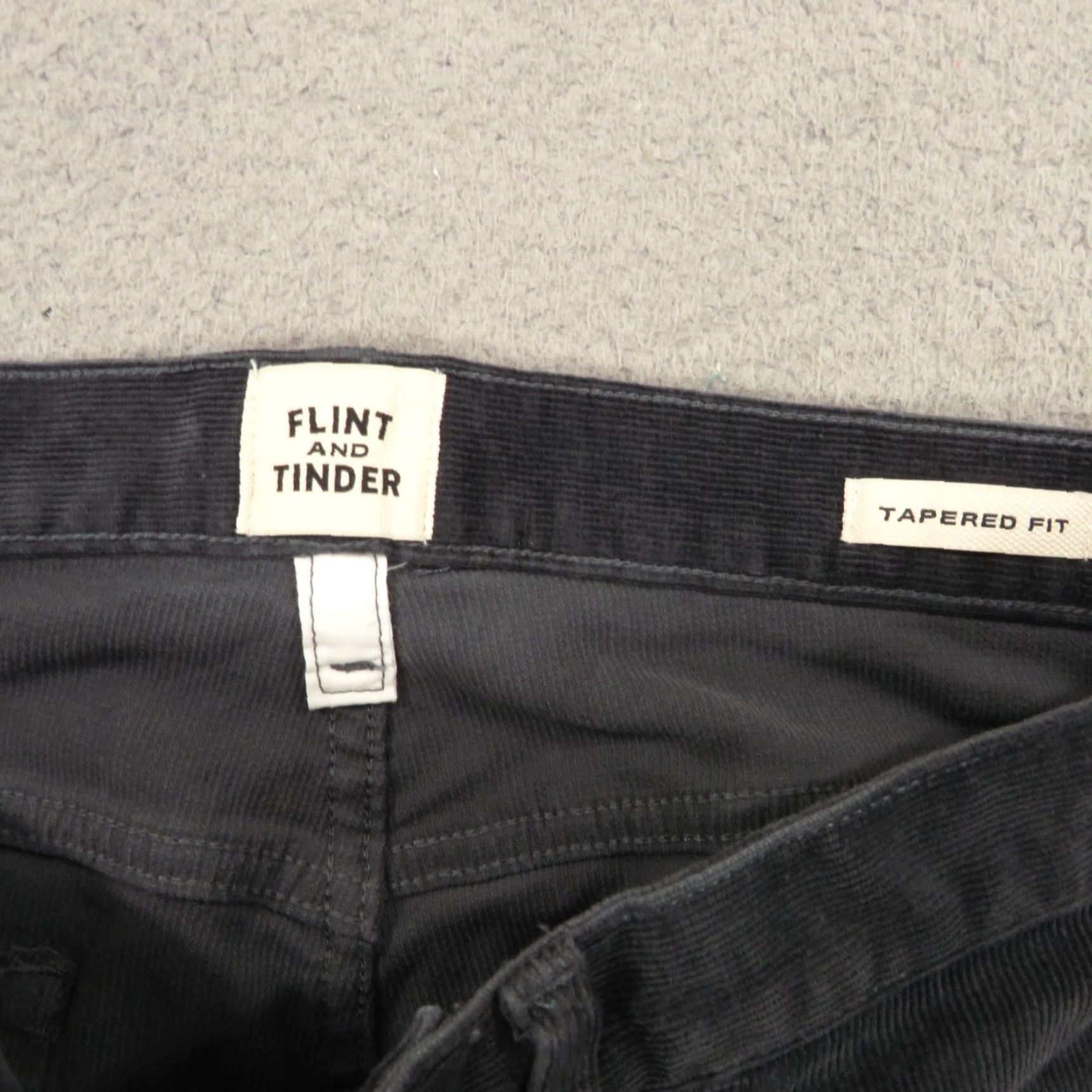 Flint And Tinder Flint and Tinder Pants Mens 30x32 Corduroy 365 Tapered Fit Charcoal Gray HB Huckberry HB Size US 30 / EU 46 - 5 Thumbnail