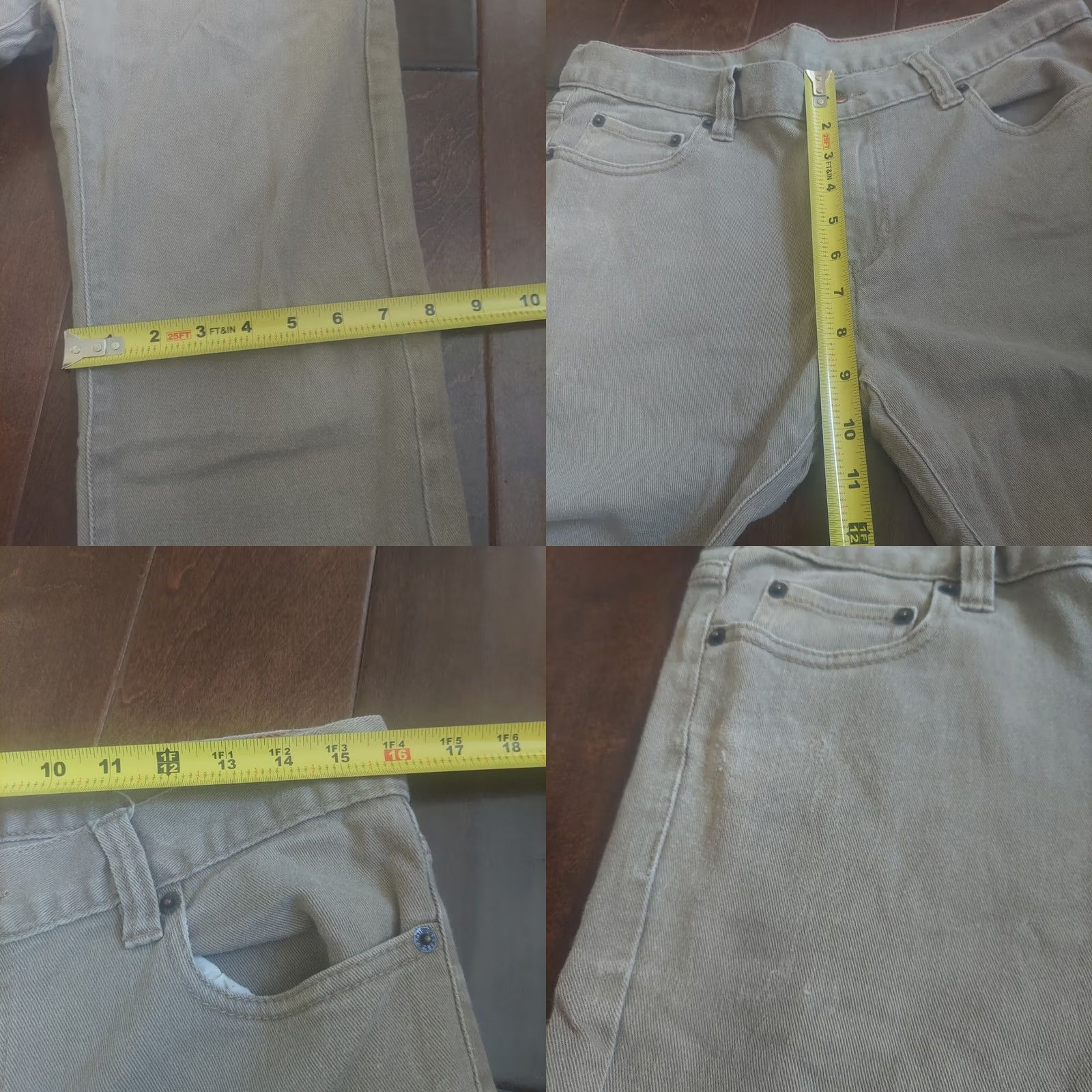 Vintage Active Revolt Jeans Men Slim Straight Gray 34 Regular Inseam 31 Cotton Spandex Slimming Style Straight B828 Size US 34 / EU 50 - 8 Thumbnail